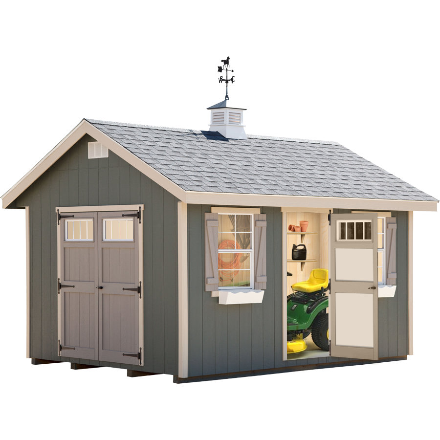 Alpine Structures Riverside 10 Ft. W x 14 Ft. D Shed Kit ...