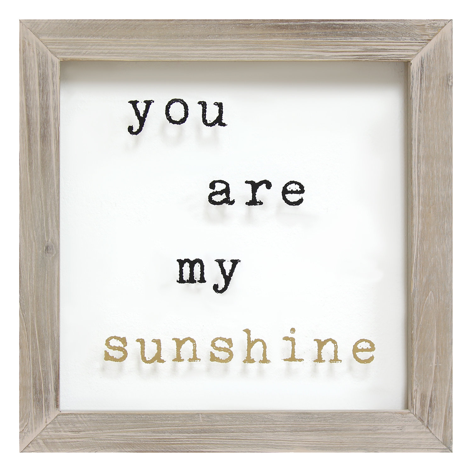 Stratton Home Decor You Are My Sunshine Framed Textual Art & Reviews Wayfair