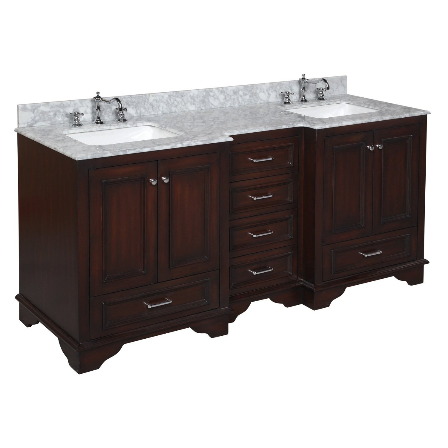 KBC Nantucket 72" Double Bathroom Vanity Set & Reviews 