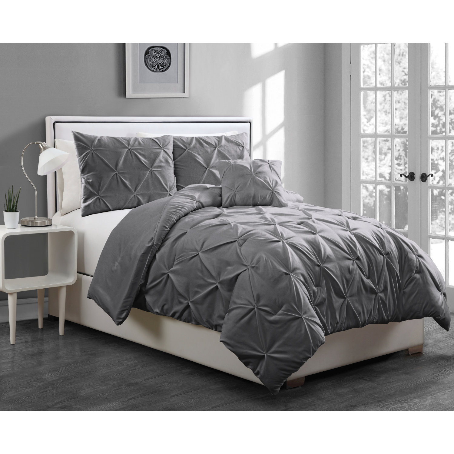 Geneva Home Anabelle Pinch Pleat 3 Piece Twin Coverlet Set & Reviews