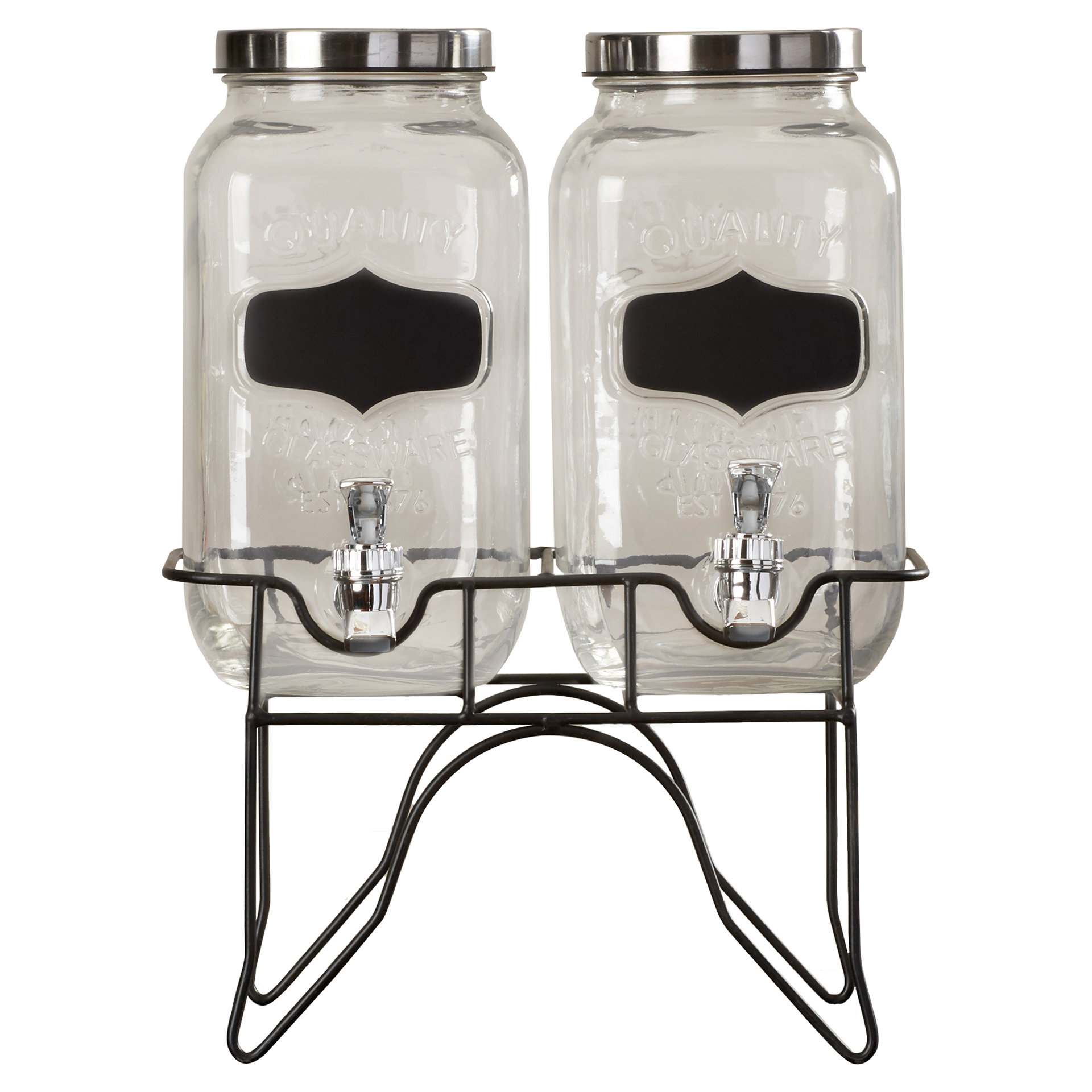 Red Barrel Studio Hargrove 3 Piece Dual Beverage Dispenser Set