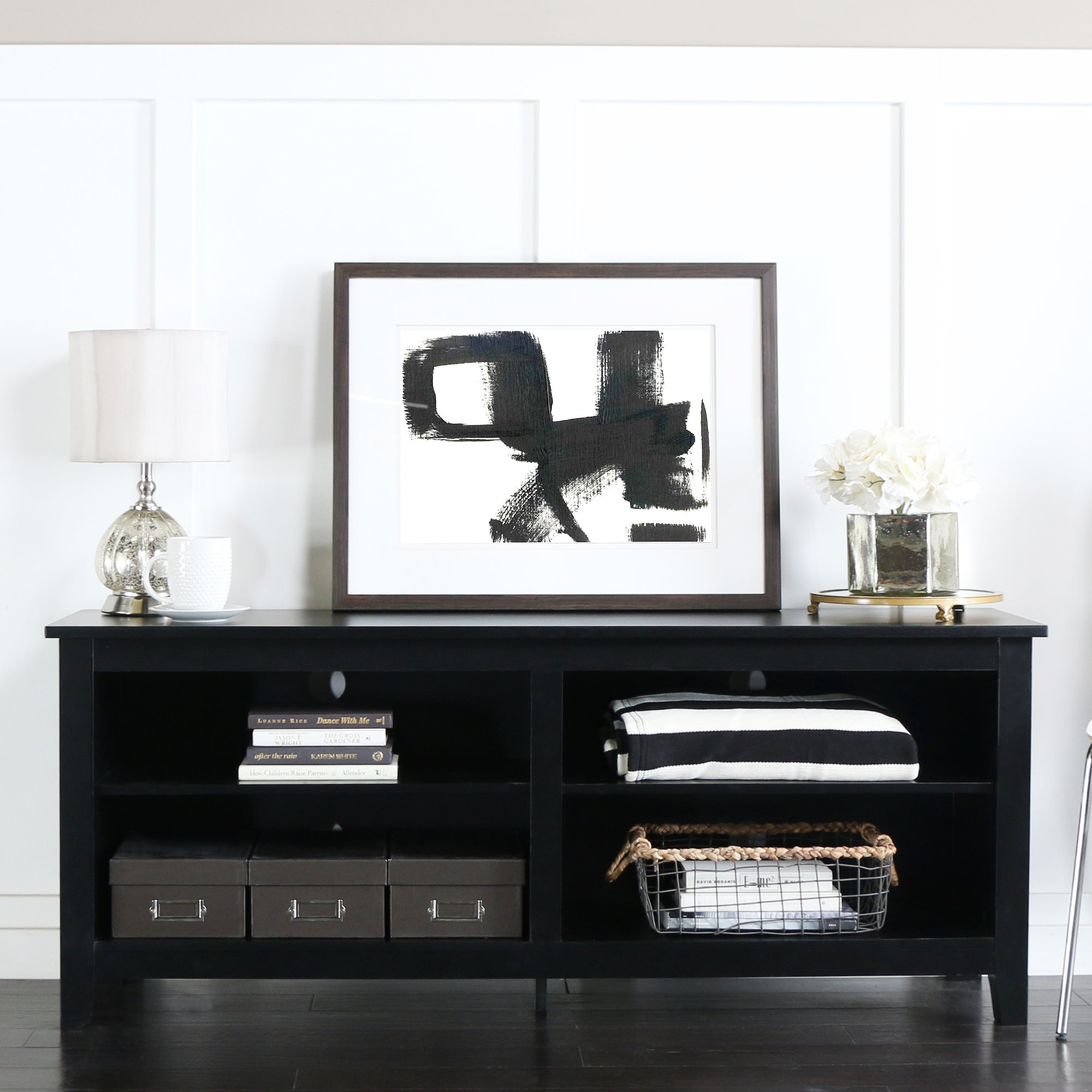 Red Barrel Studio Folklore 58" Wood TV Stand & Reviews Wayfair