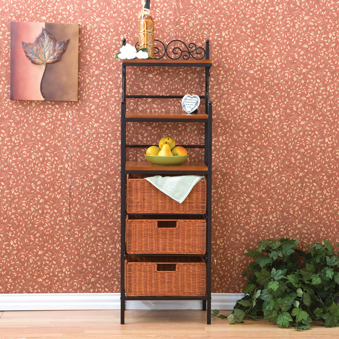 Red Barrel Studio Front Street Storage 3 Drawer Baker's Rack & Reviews