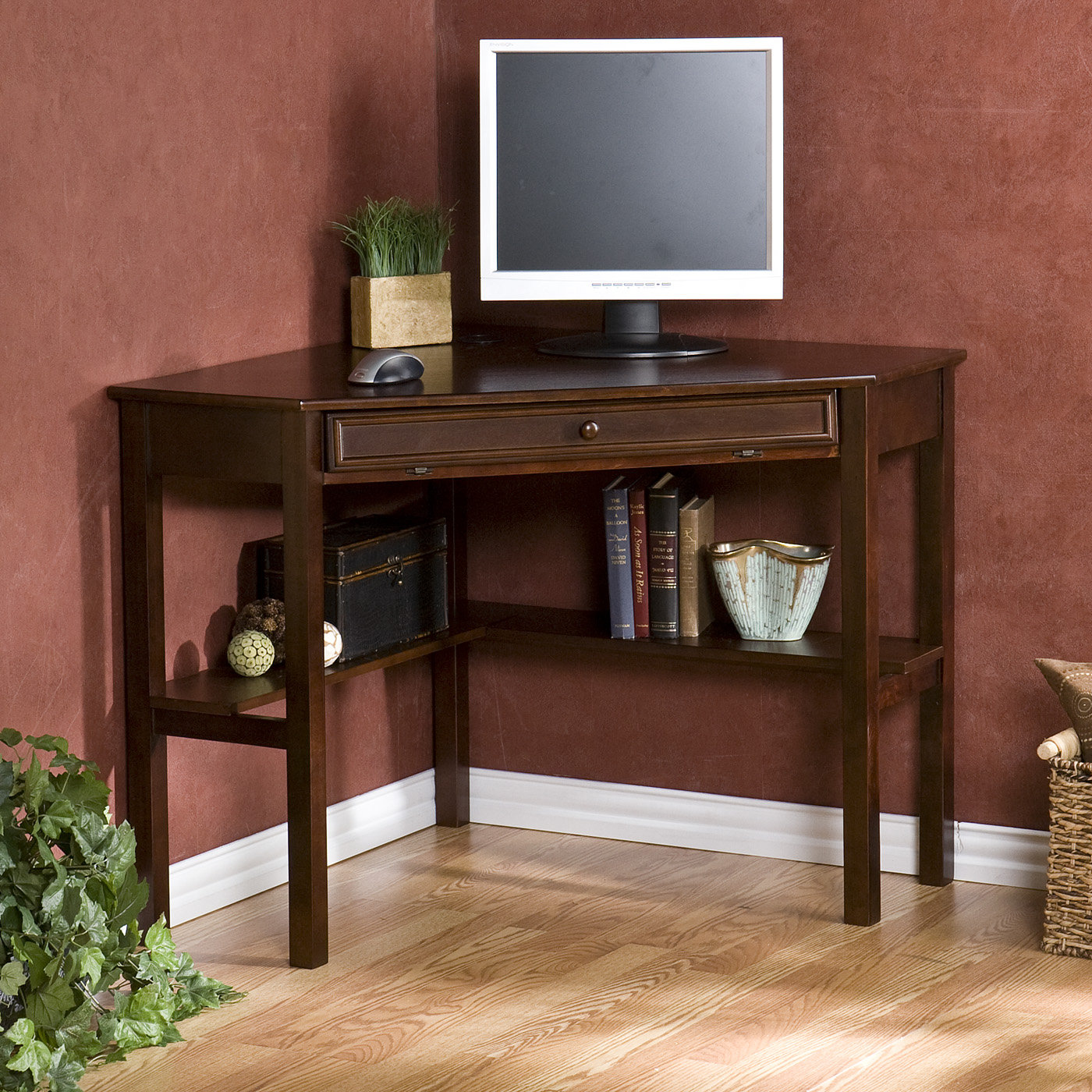 Red Barrel Studio Karbach Corner Desk with Keyboard Tray & Reviews