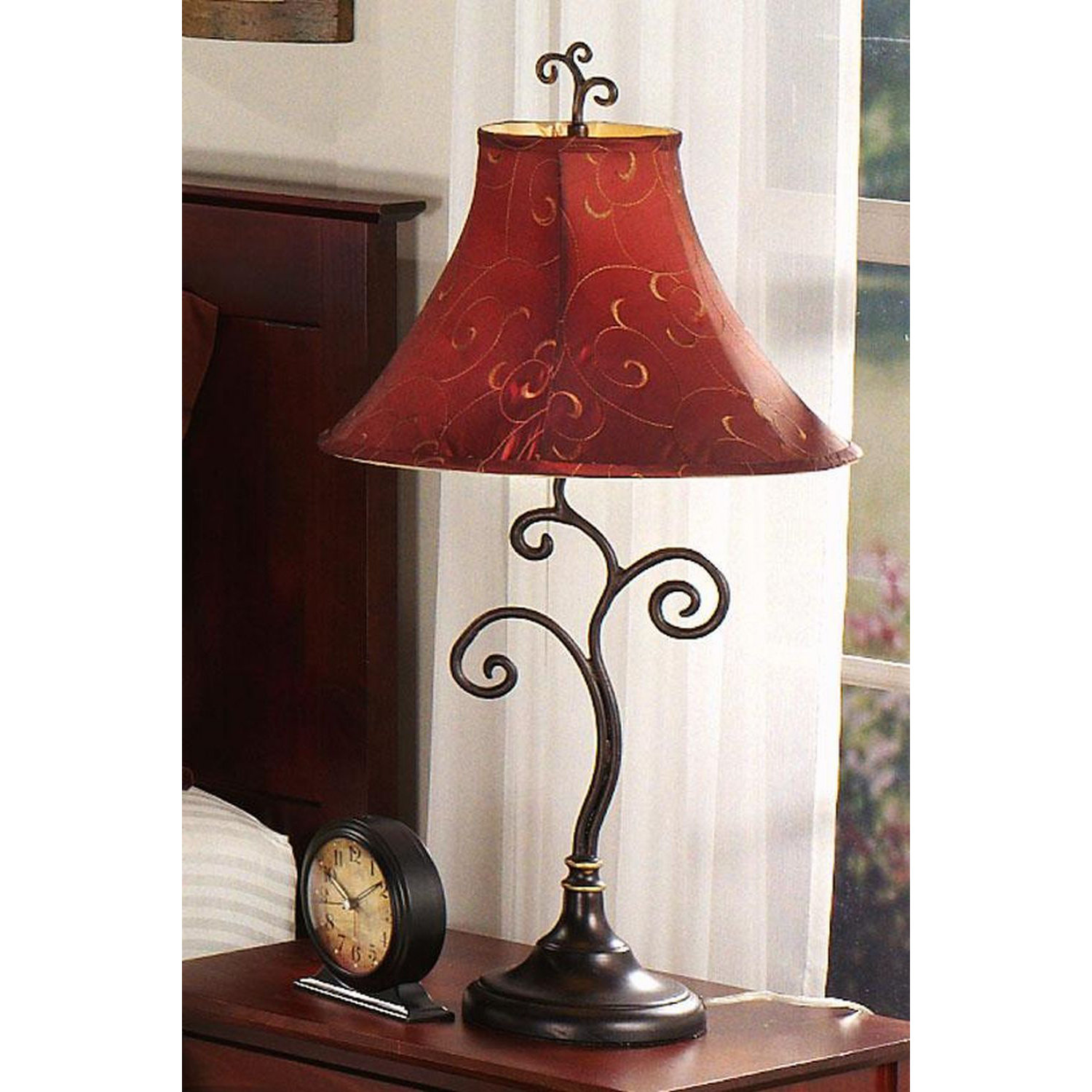 Red Barrel Studio Santa Fe 30" Table Lamp with Bell Shade & Reviews