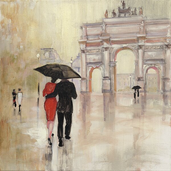 Red Barrel Studio Romanitc Paris II Painting Print on Wrapped Canvas ...