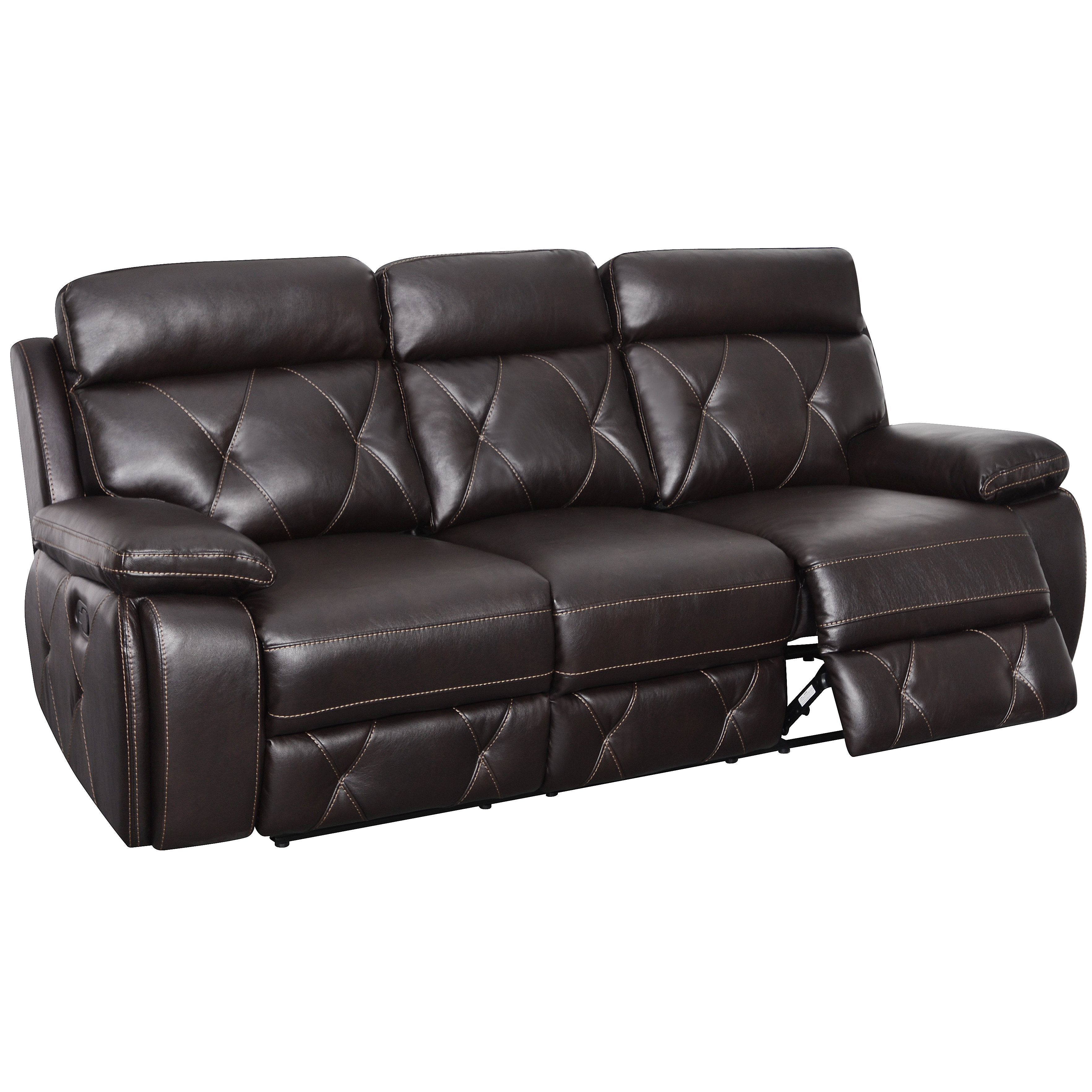 Red Barrel Studio New South Leather Reclining Sofa & Reviews Wayfair