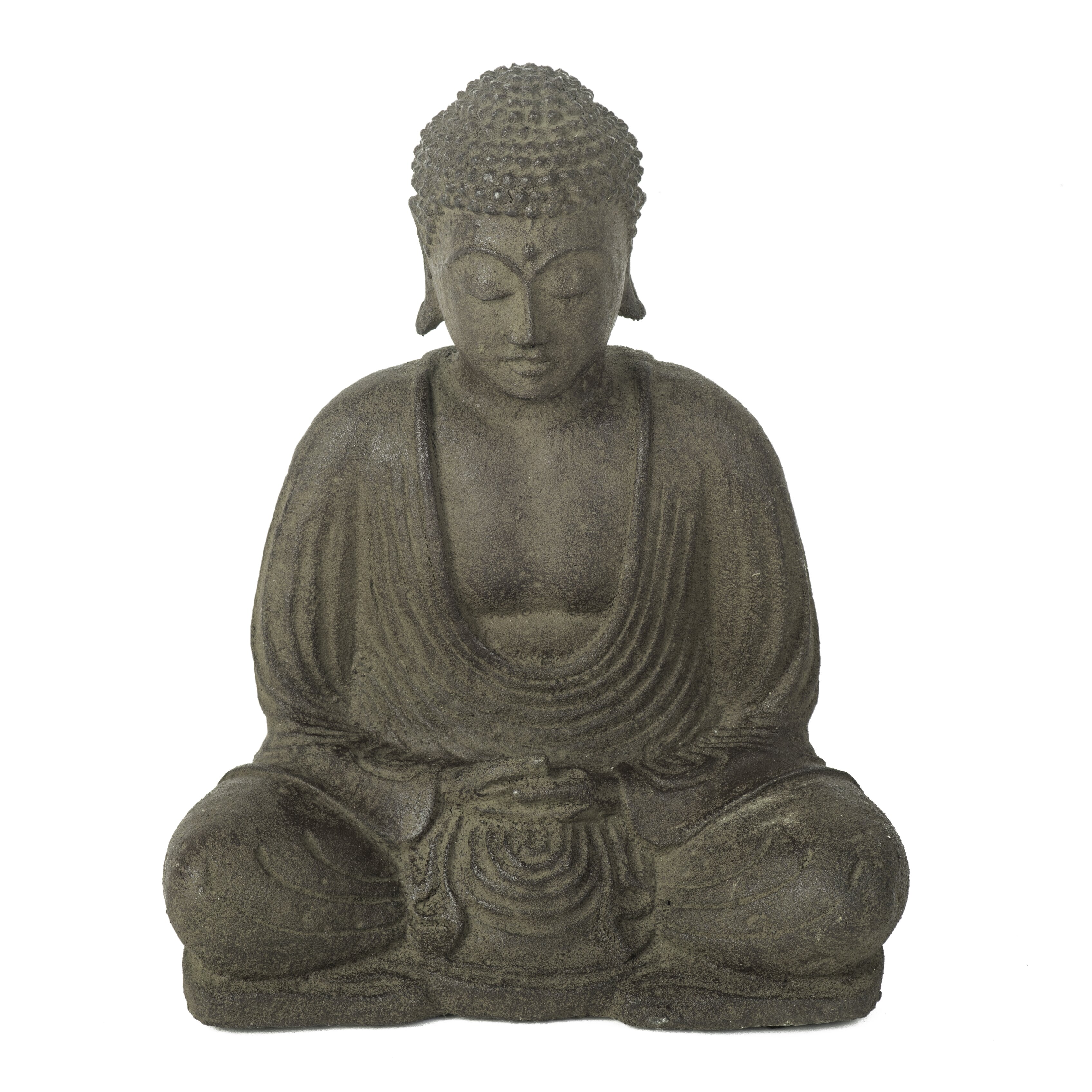 My Spirit Garden Volcanic Ash Peaceful Buddha Statue & Reviews | Wayfair