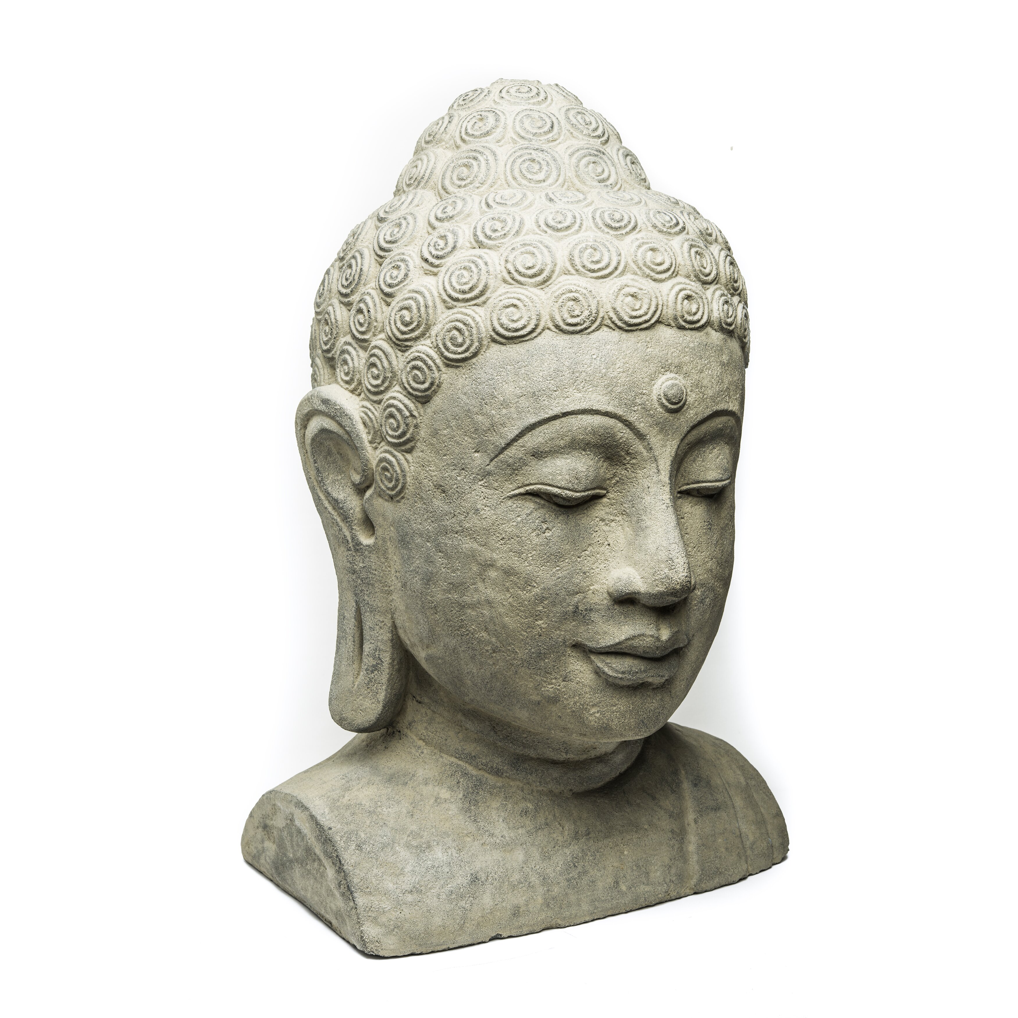 My Spirit Garden Volcanic Ash Sovereign Buddha Head Statue & Reviews ...