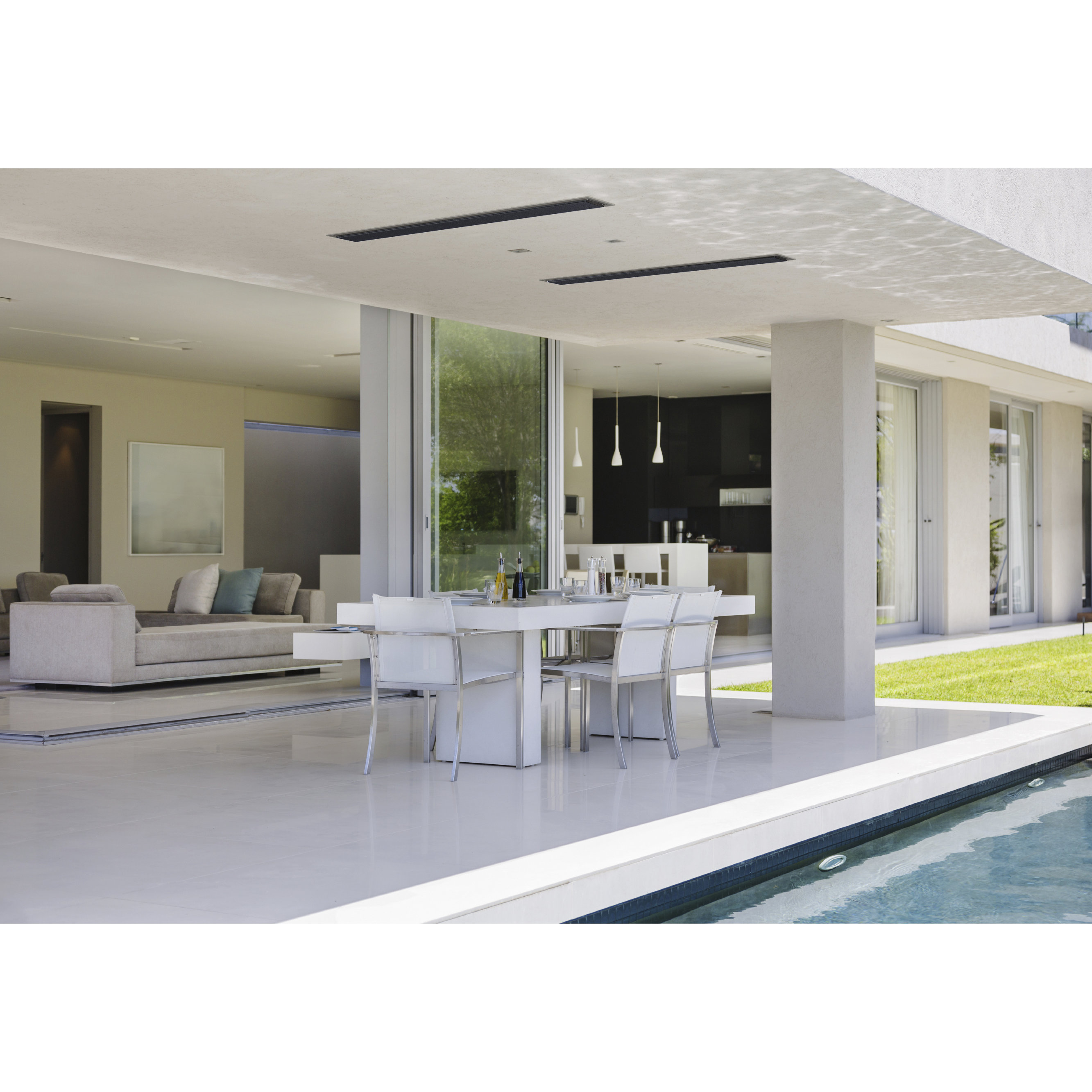 Patio Electric Heater Reviews Modern Endless Summer Commercial Outdoor Triple Dome Electric Patio Parasol Heater