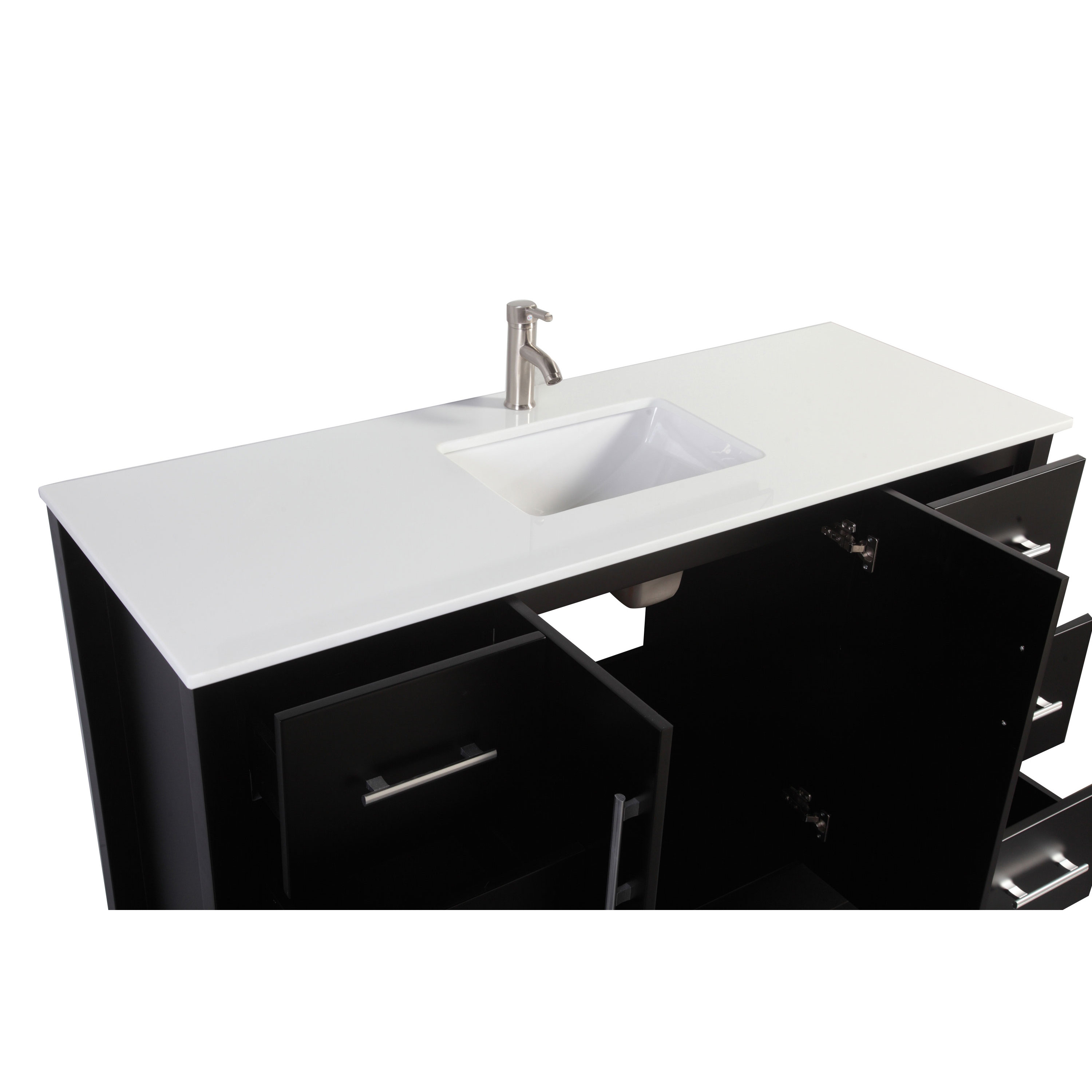 MTDVanities Monaco 60" Single Sink Bathroom Vanity Set with Mirror