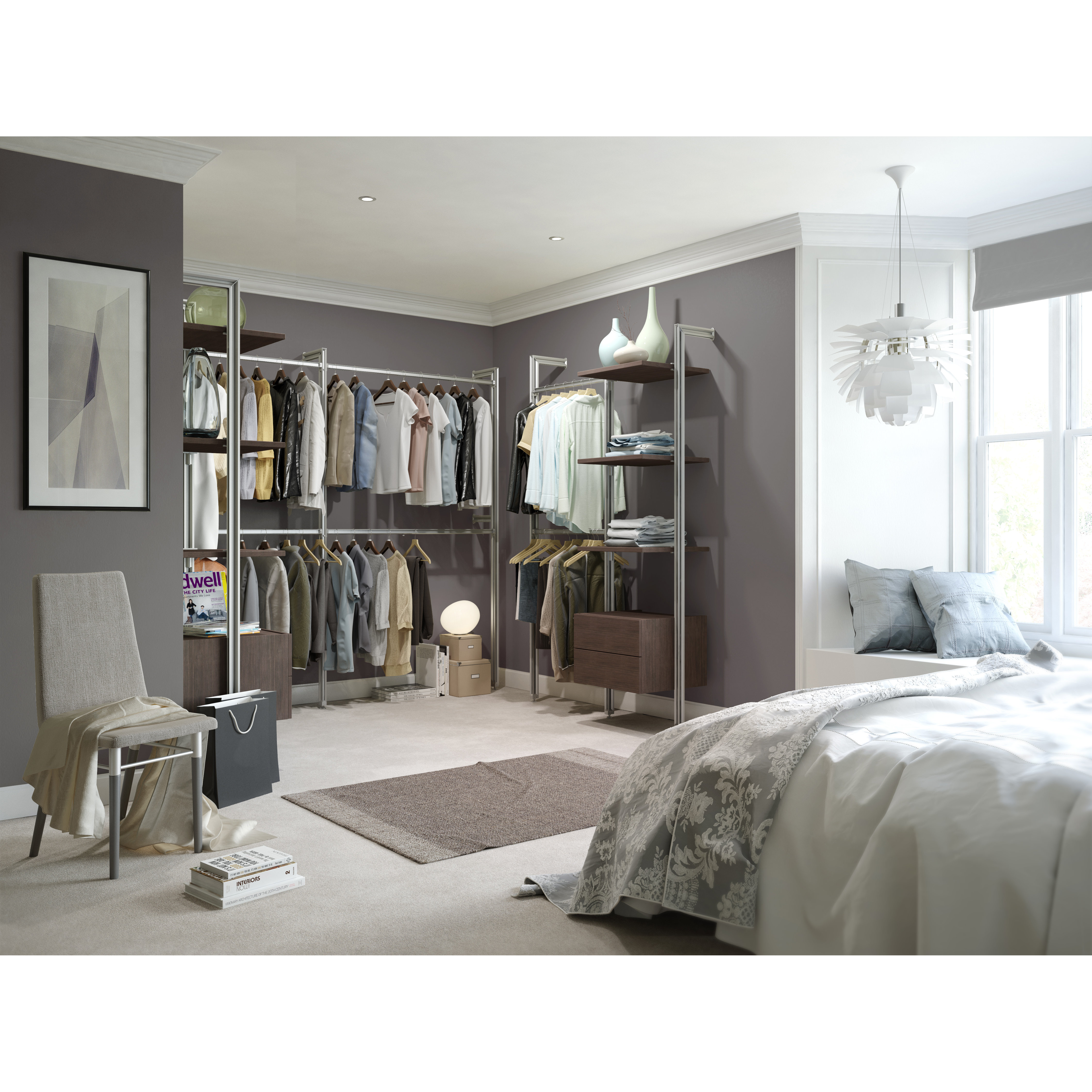 Space Pro Relax 100"W Closet System & Reviews Wayfair