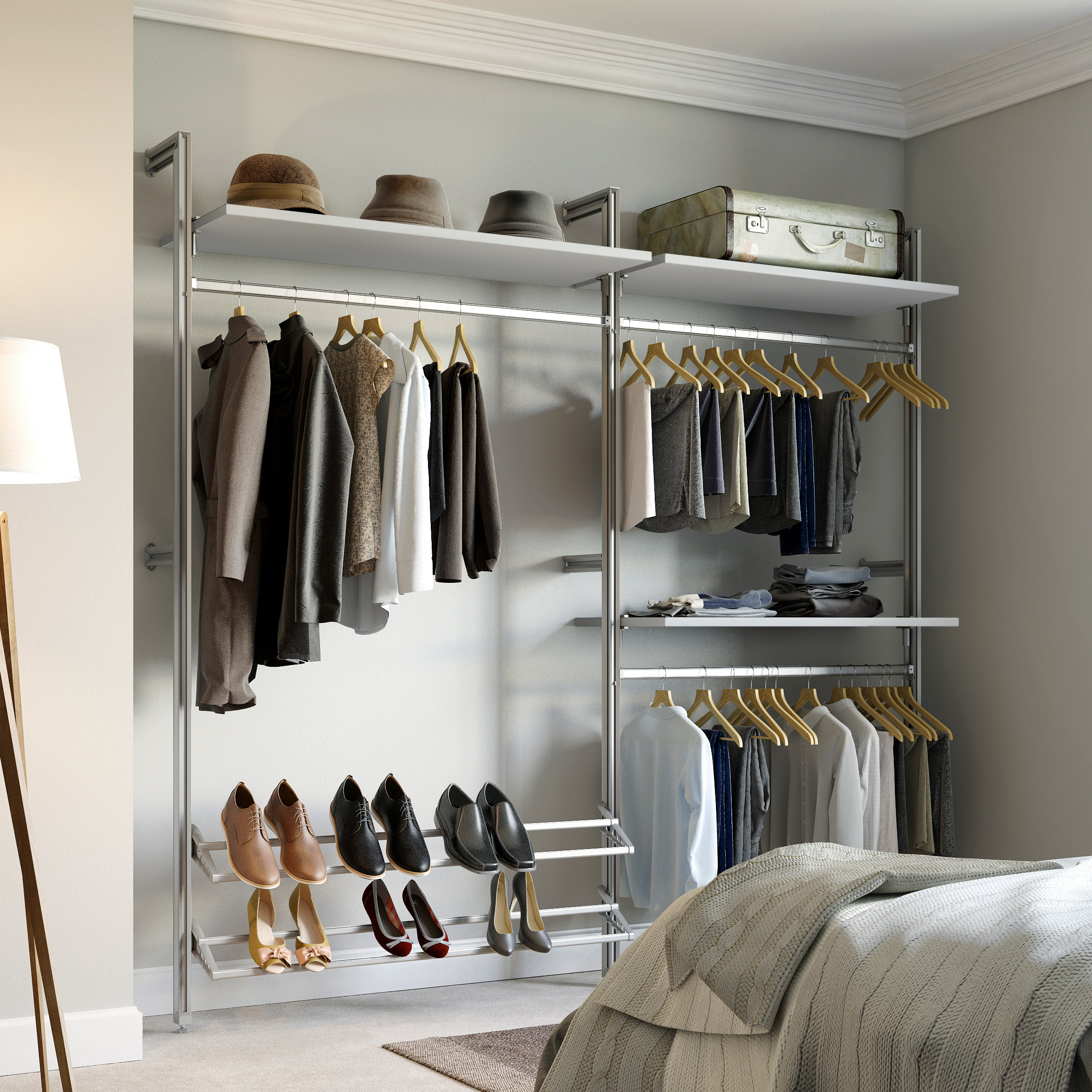 Space Pro Relax 88"W Closet System & Reviews Wayfair