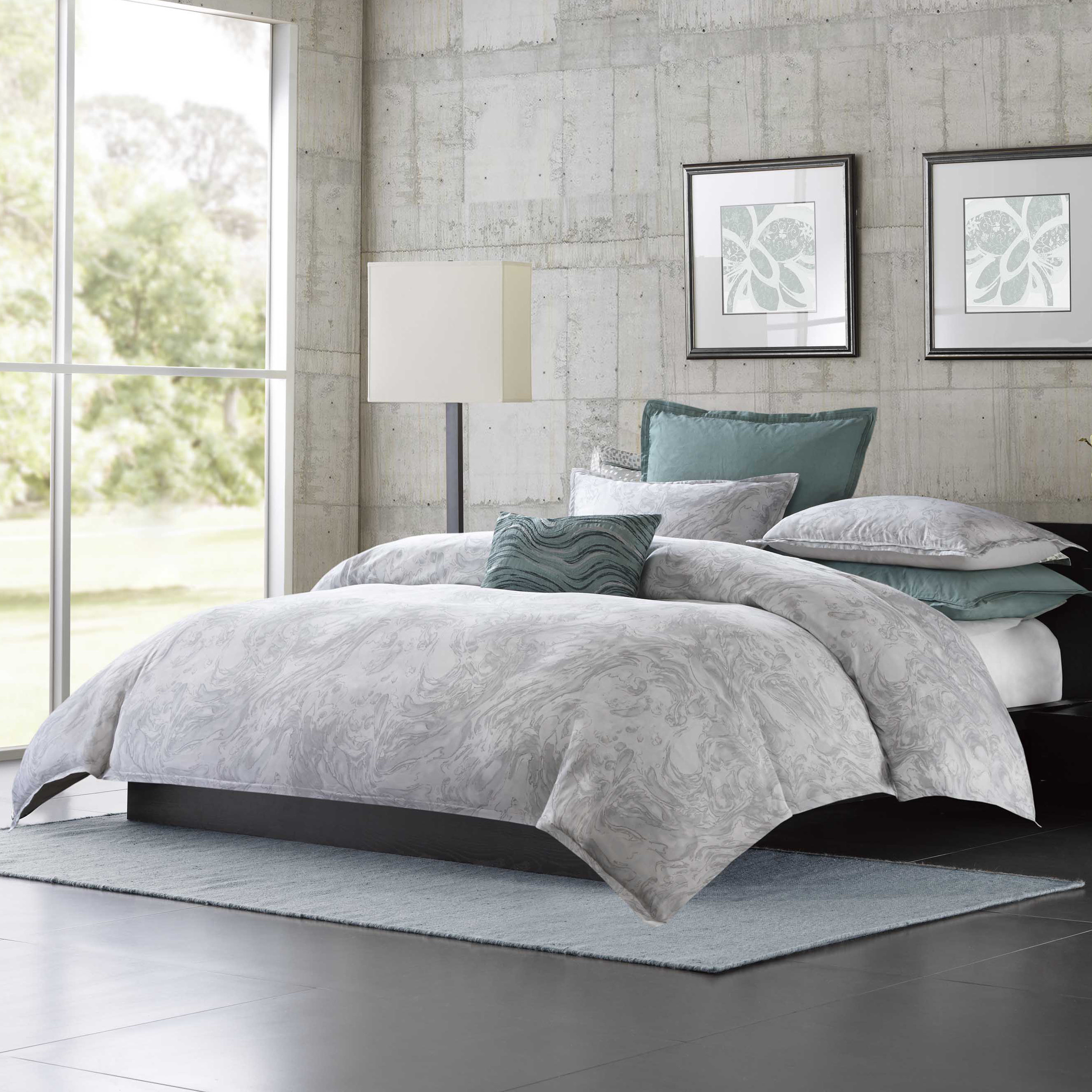 Metropolitan Home Marble 3 Piece Comforter Set & Reviews Wayfair