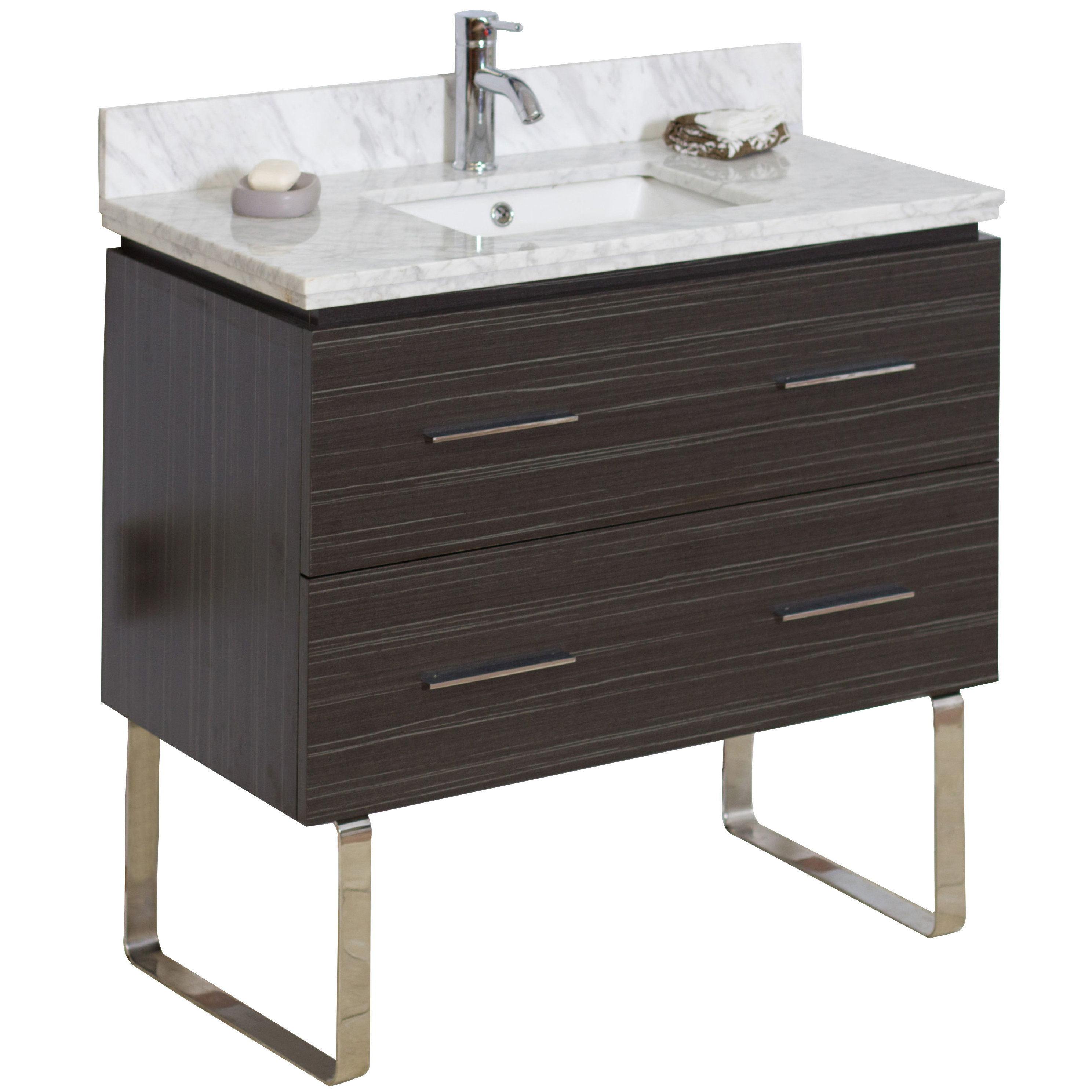 American Imaginations 36" Single Modern Bathroom Vanity Set & Reviews