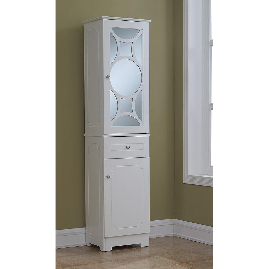 RunFine Group Elegant 15.75" x 63.88" Free Standing Linen Tower