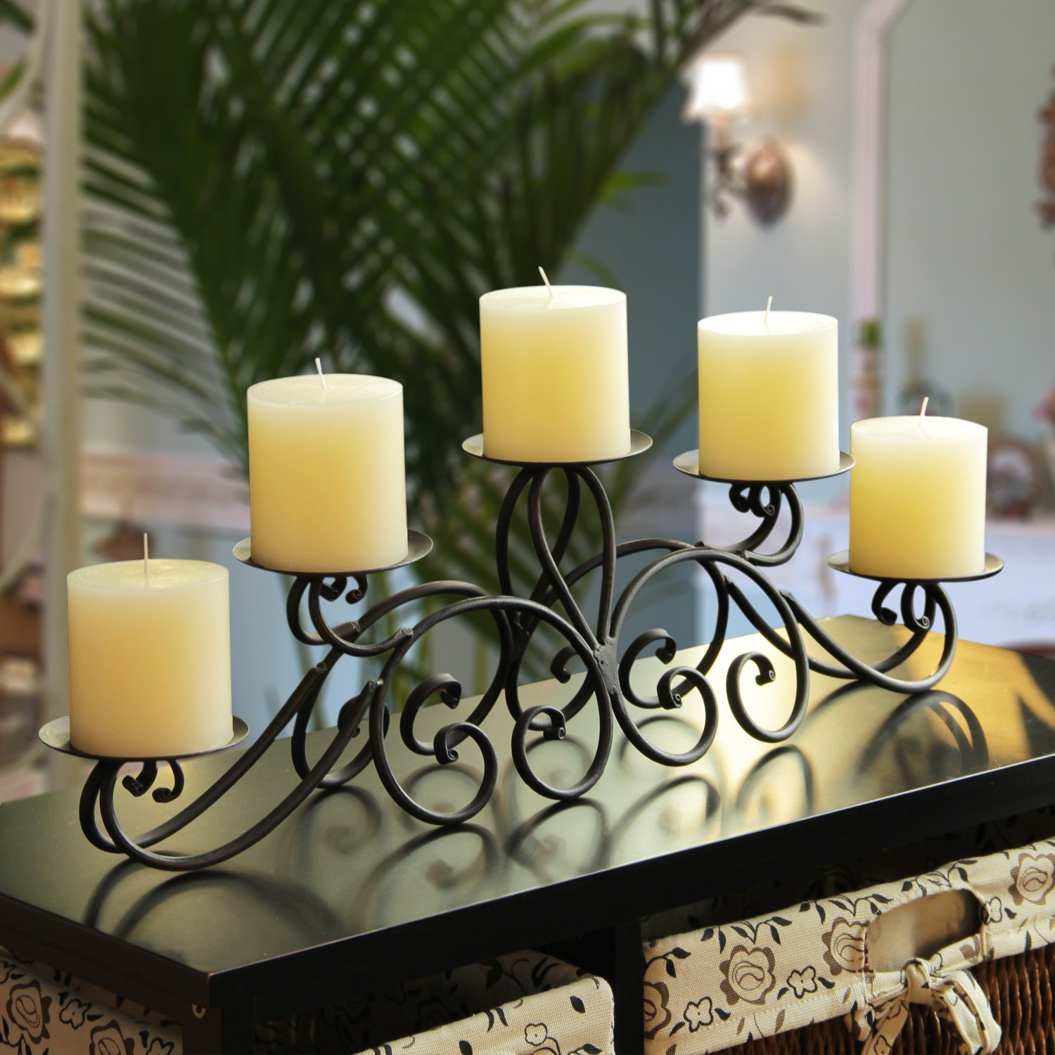 AdecoTrading Iron Candelabra Candle Holder & Reviews Wayfair