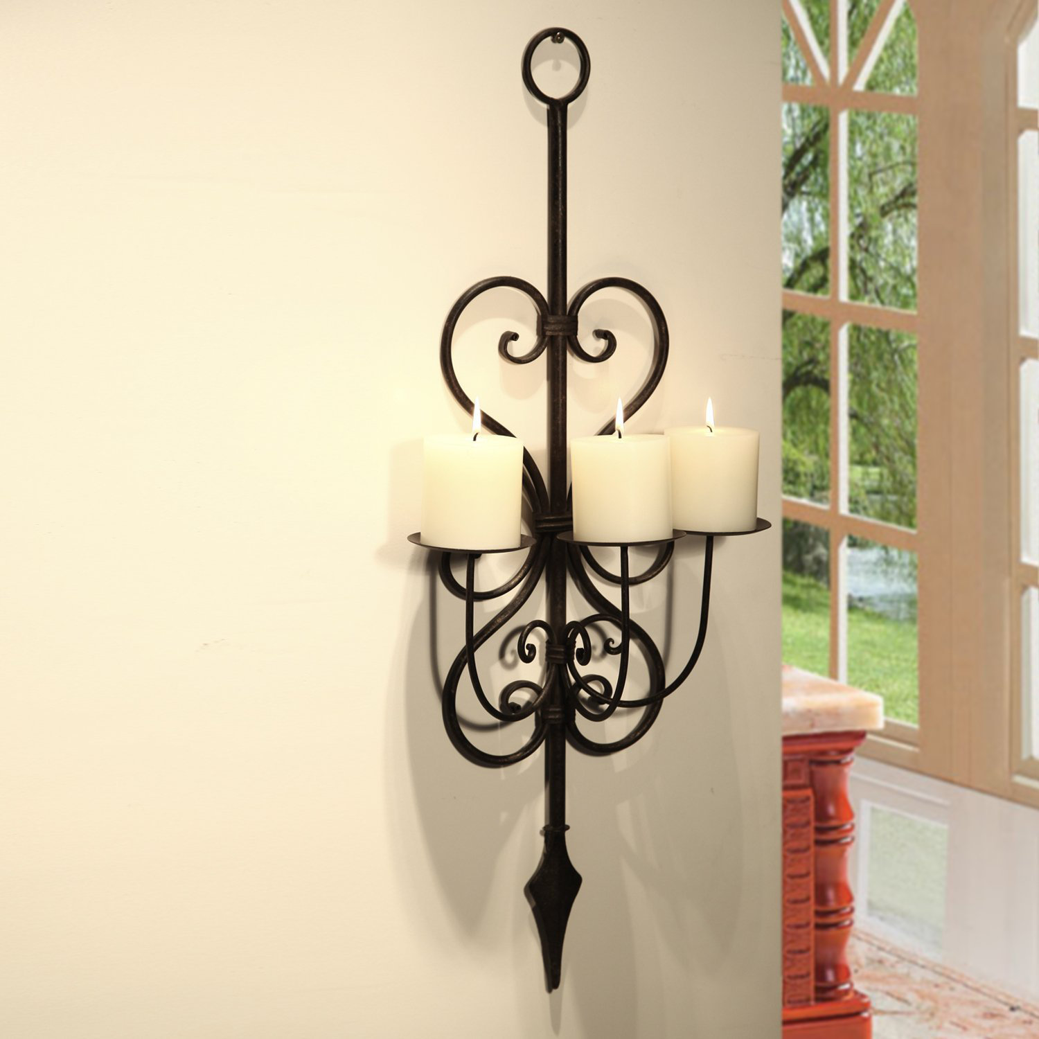 AdecoTrading Iron Wall Sconce Candle Holder & Reviews Wayfair