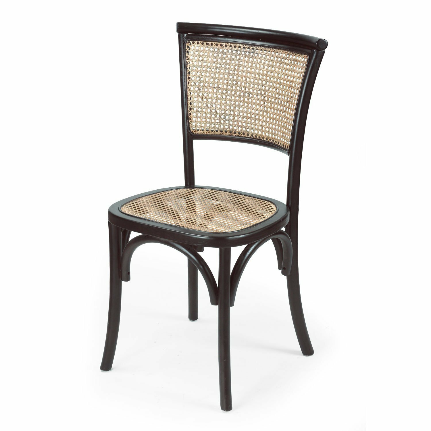 Adeco Trading Dining Cane Side Chair CH0124