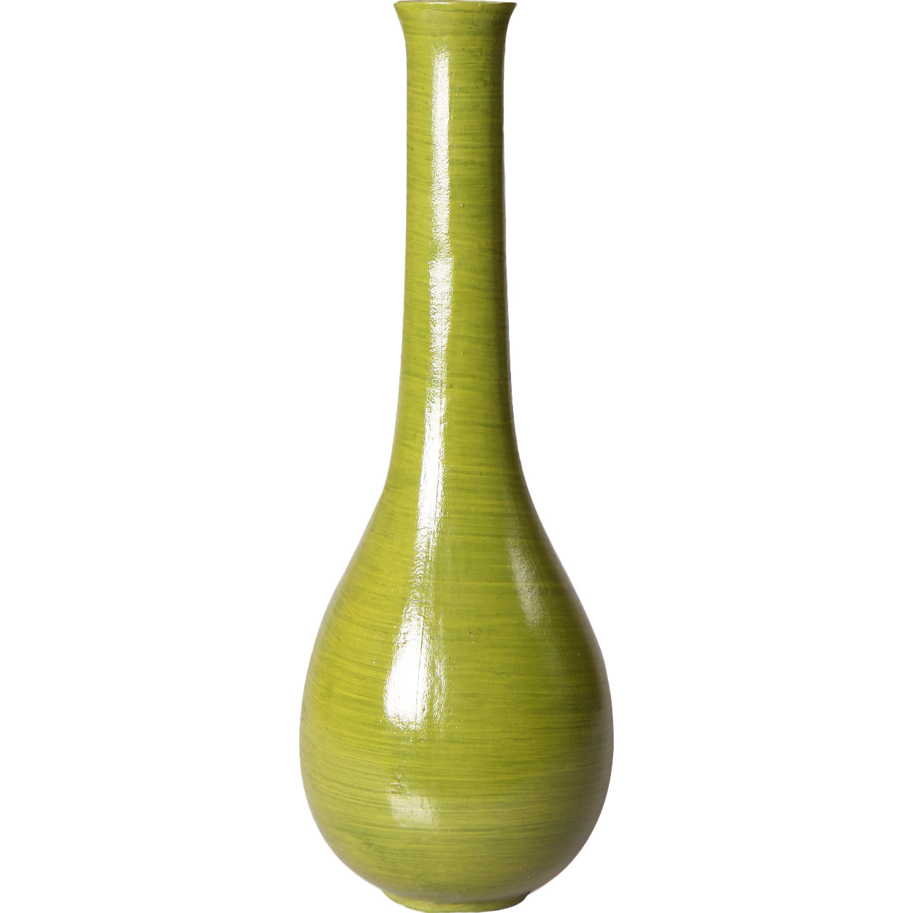 AdecoTrading Decorative Wood Slim Neck Design Vase & Reviews Wayfair