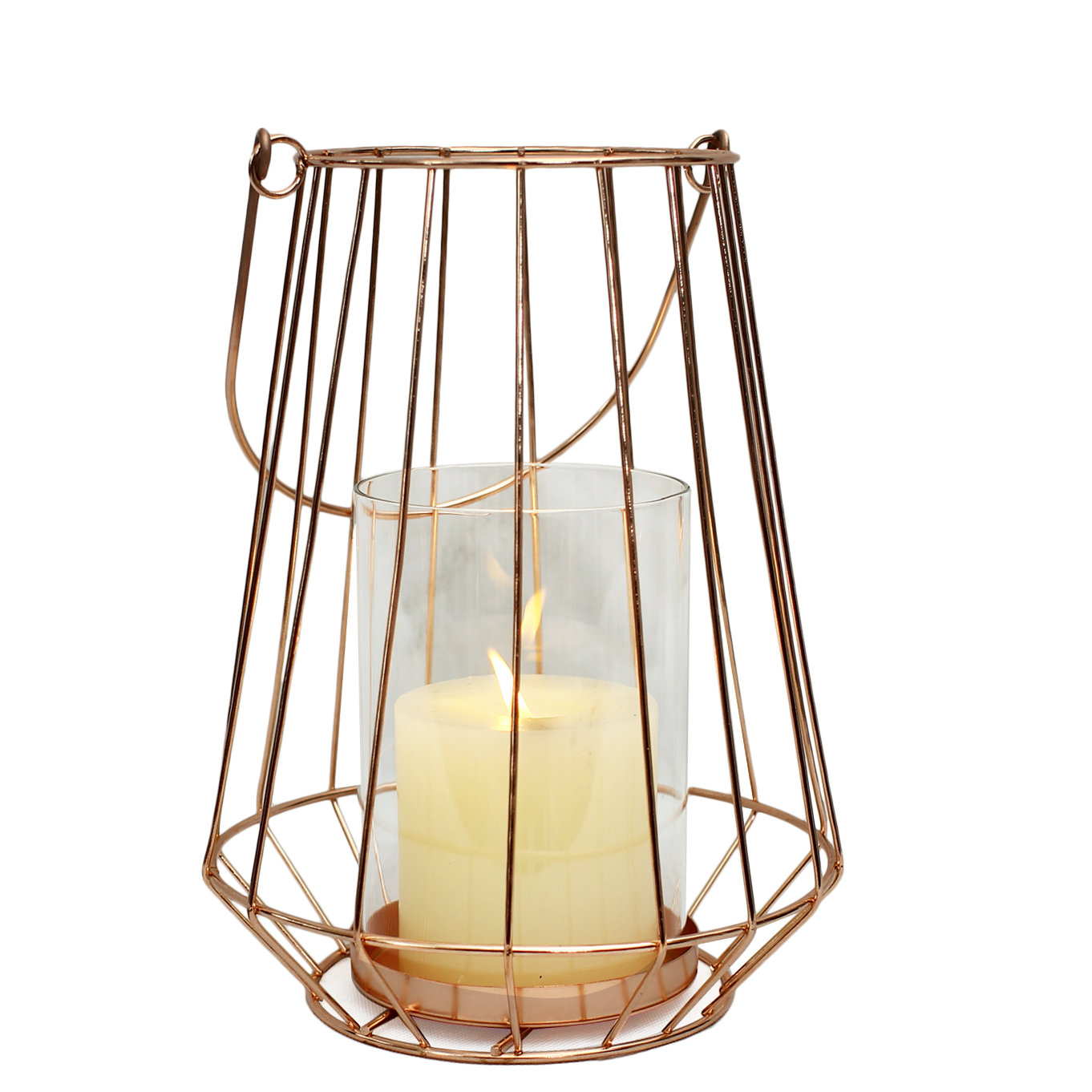 AdecoTrading Metal and Glass Hurricane & Reviews Wayfair