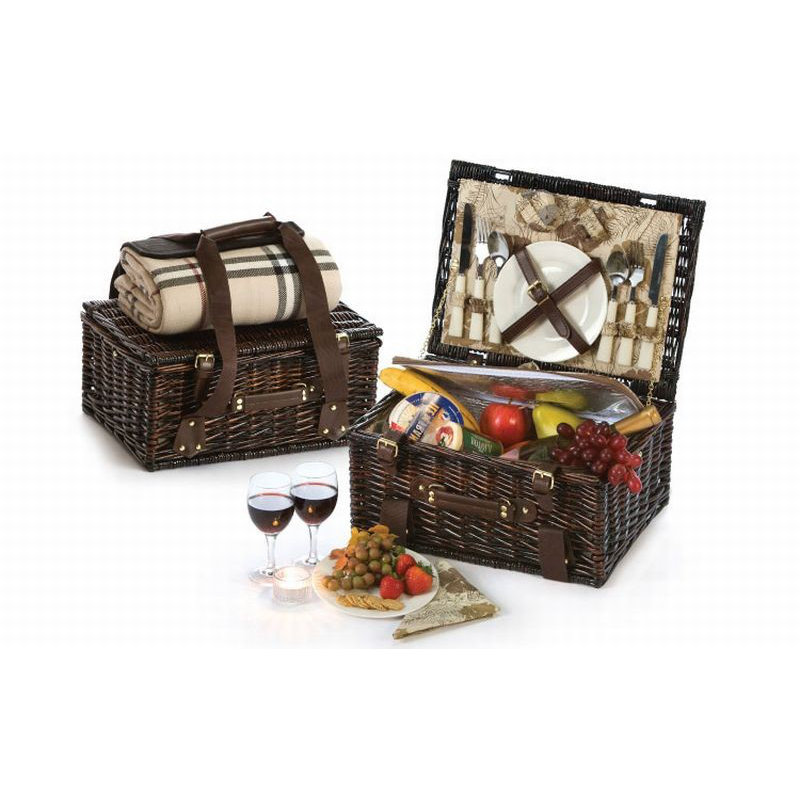 Picnic Plus by Spectrum Copley 2 Person Picnic Basket with Insulated