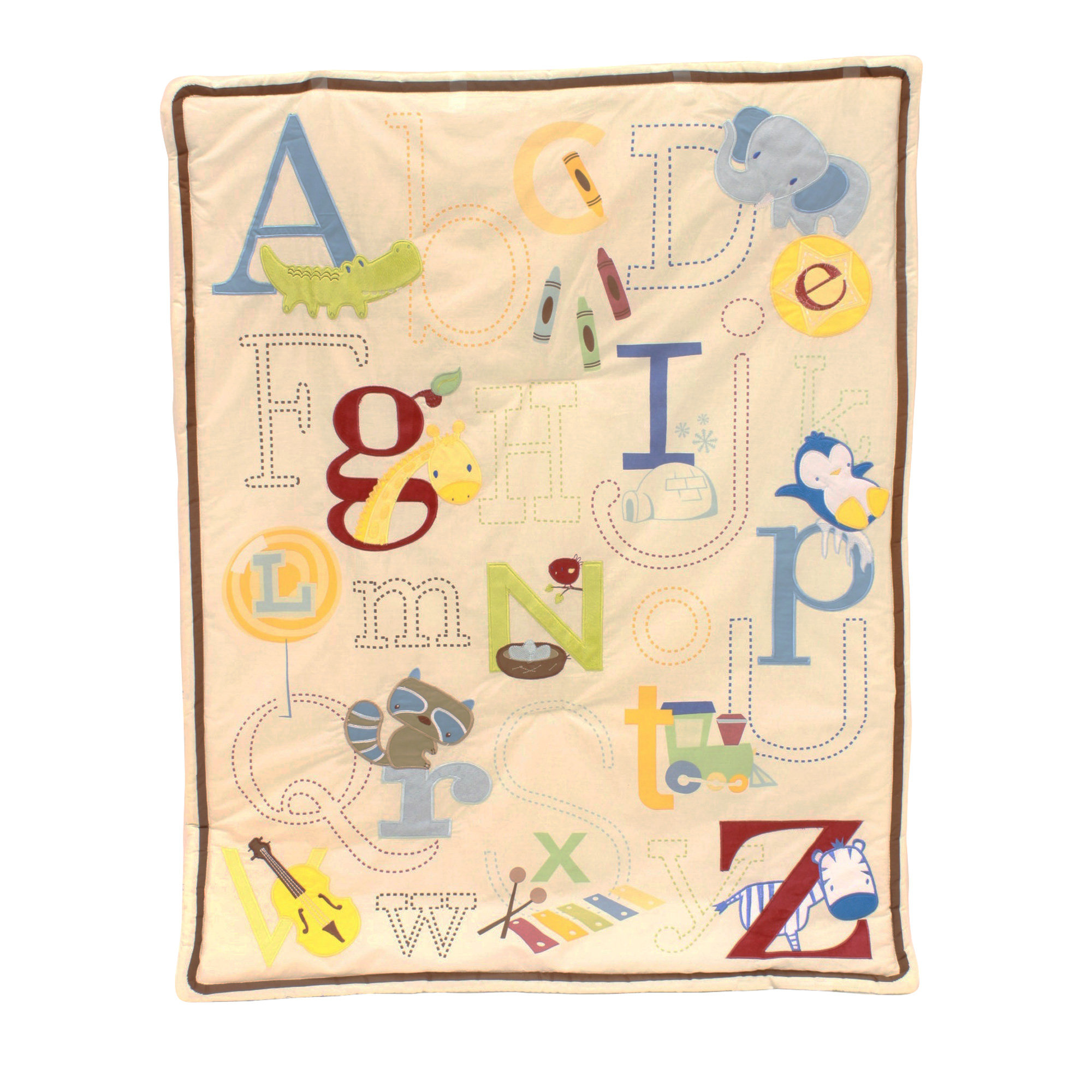 Baby's First A to Z Nursery 4 Piece Crib Bedding Set & Reviews Wayfair