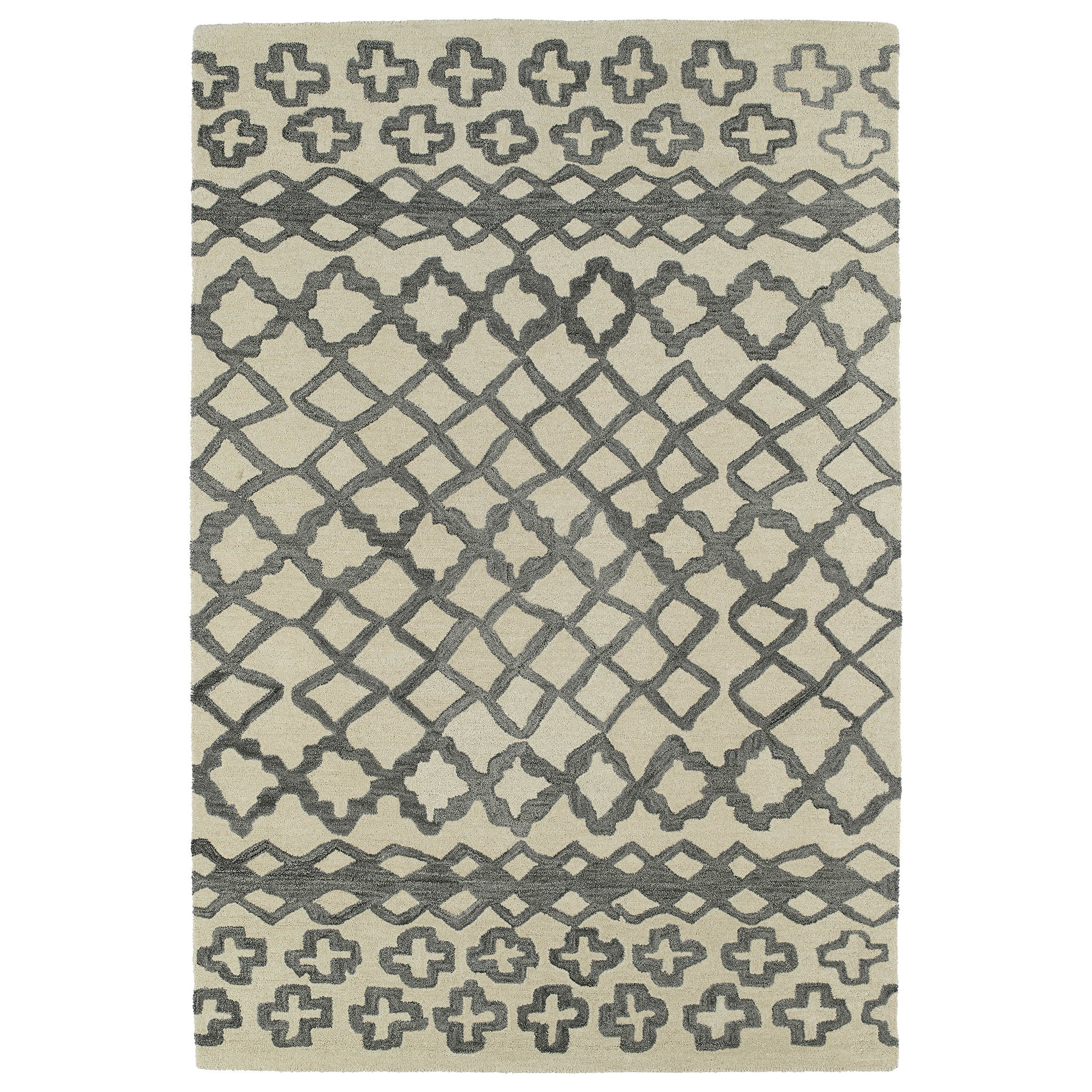 Kaleen Casablanca Gray Geometric Area Rug & Reviews Wayfair