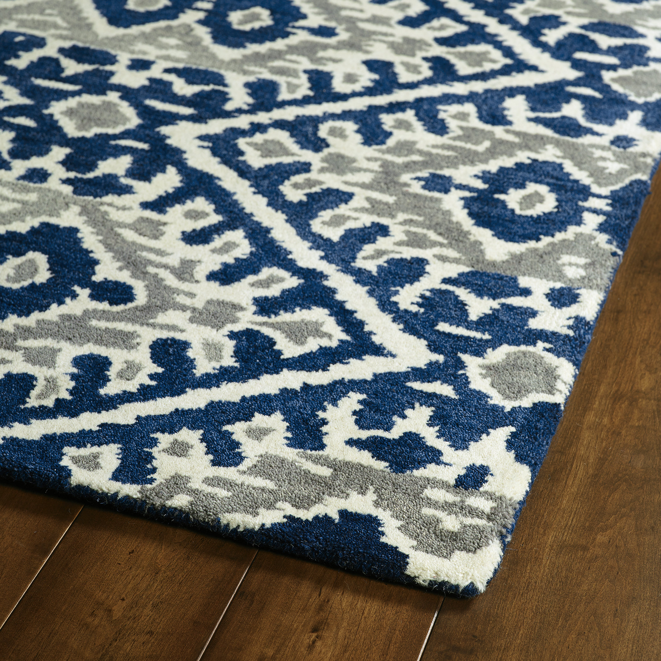 blue silver carpet
