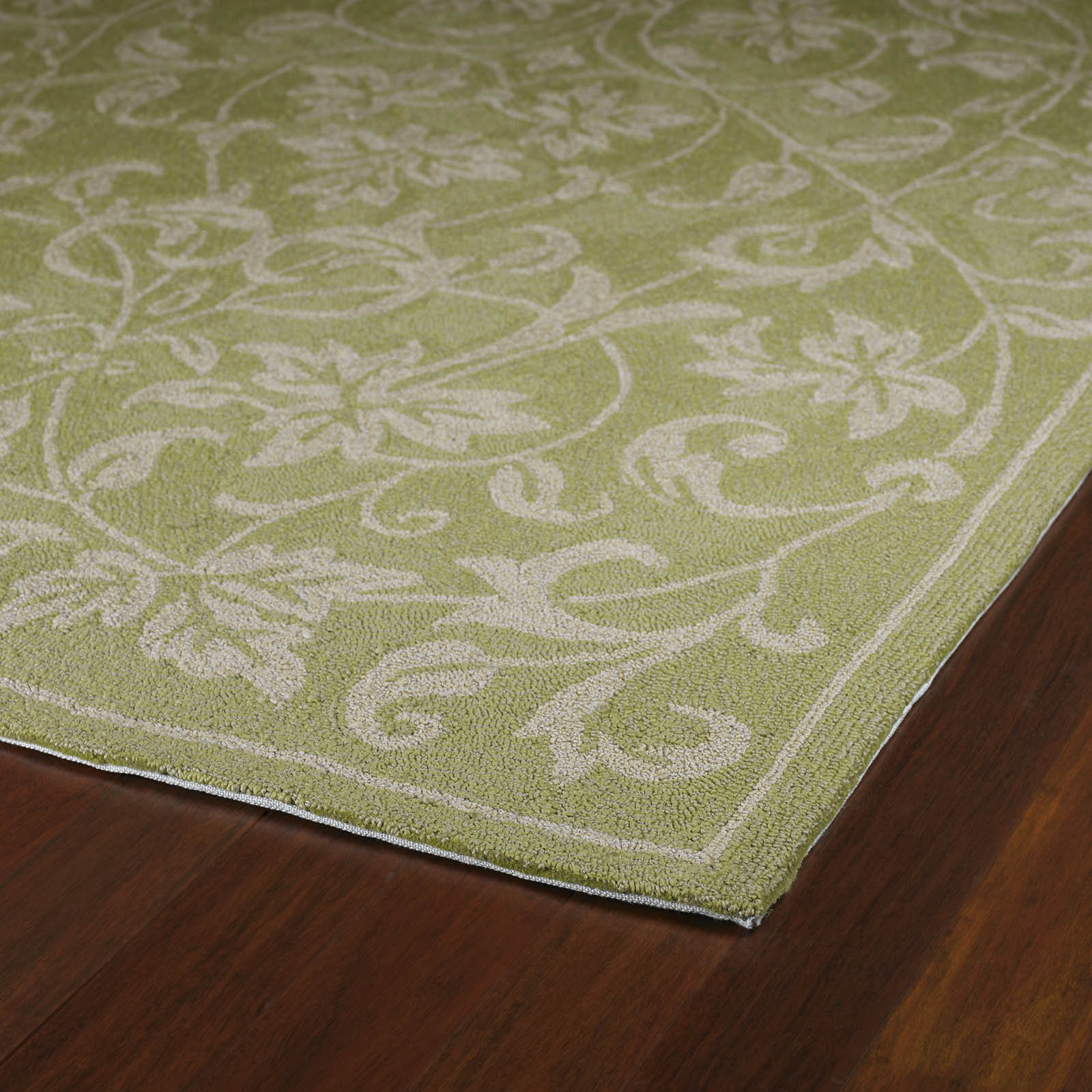 Kaleen Home & Porch Presley Celery Floral Outdoor/Indoor Area Rug