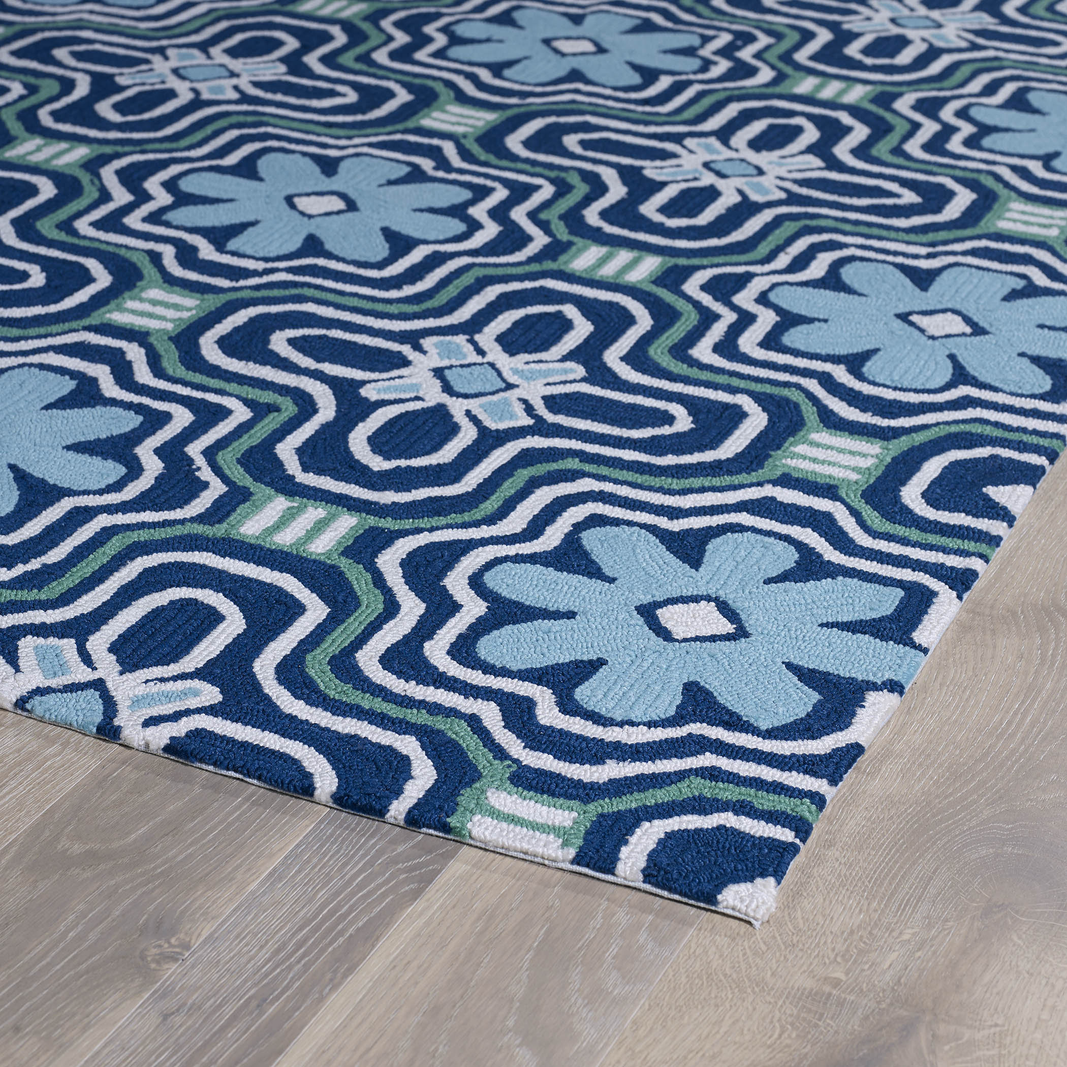 Kaleen Matira Blue Indoor/Outdoor Area Rug & Reviews Wayfair