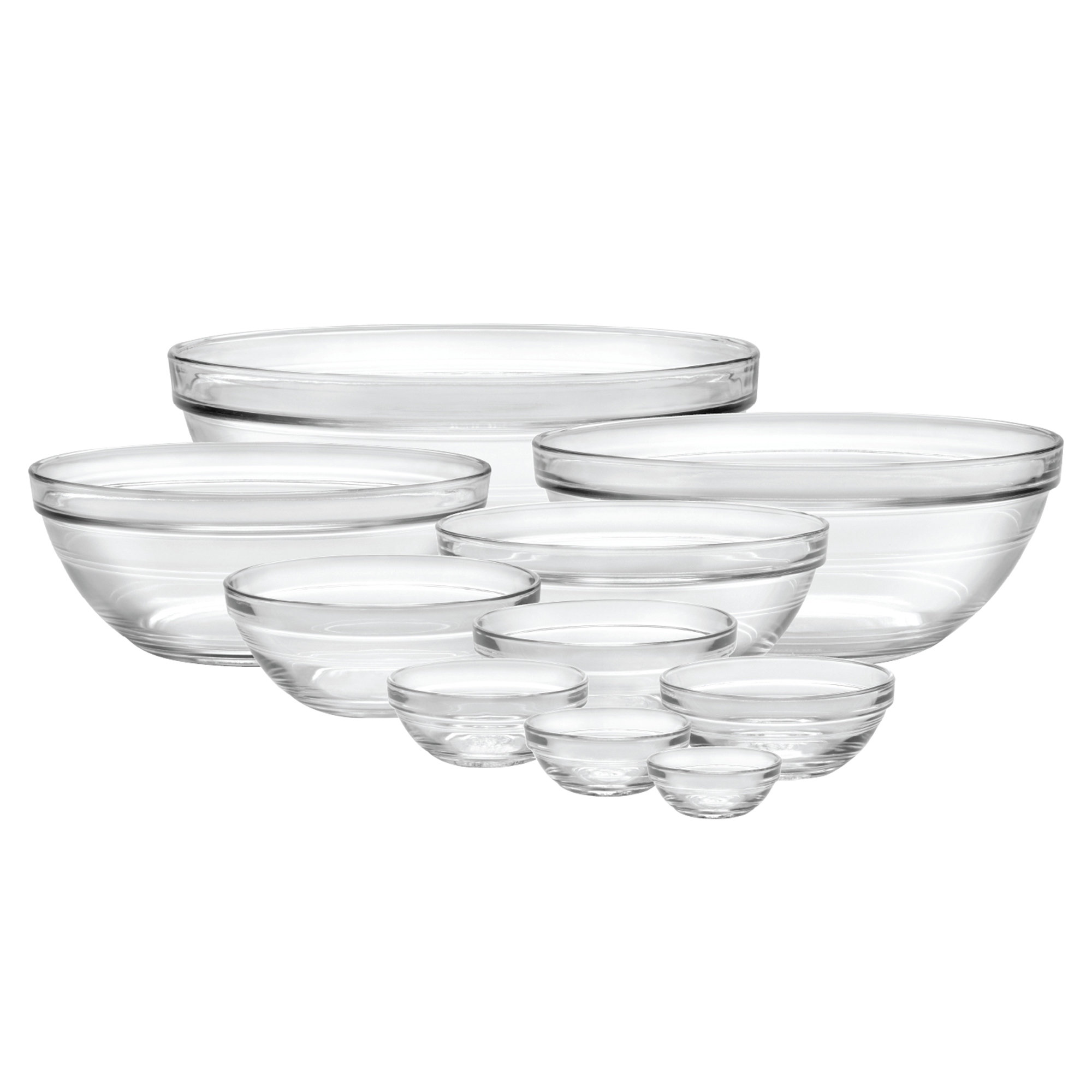 Duralex Lys 10 Piece Stackable Bowl Set & Reviews Wayfair