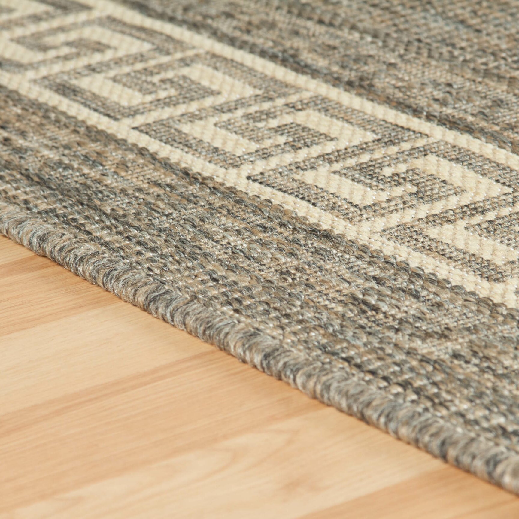 Oriental Weavers Greek Key Flatweave Taupe Area Rug & Reviews Wayfair UK