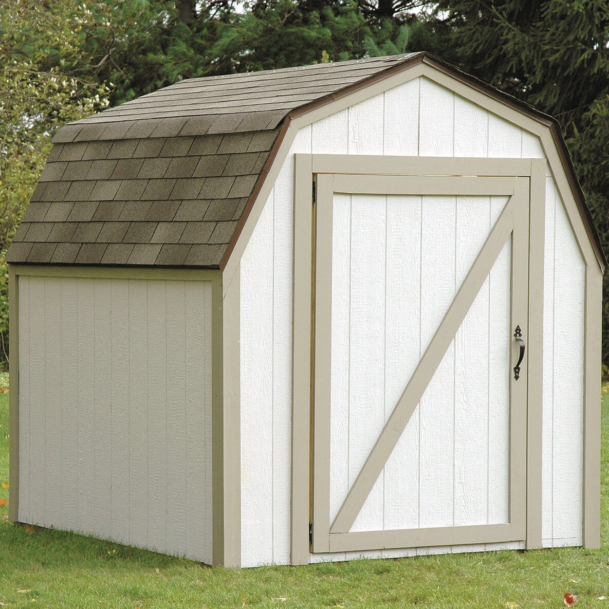 2x4 Basics 7ft W x 6 ft D Barn Roof Shed Kit &amp; Reviews 