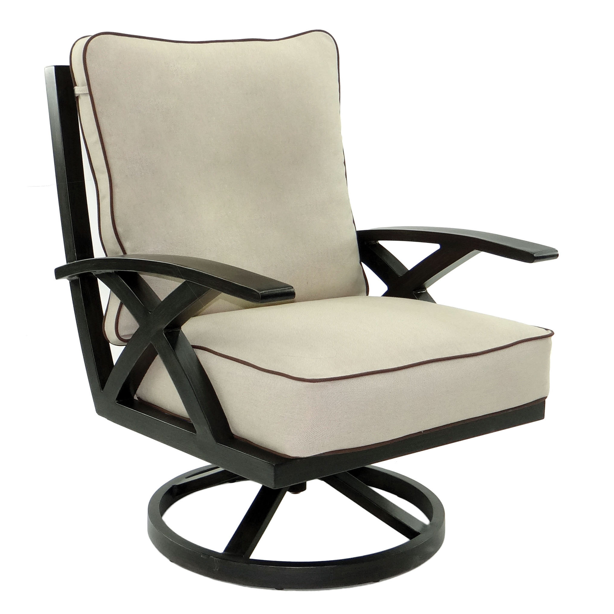 Pride Family Brands Lotus Lounge Swivel Chair with Cushion | Wayfair