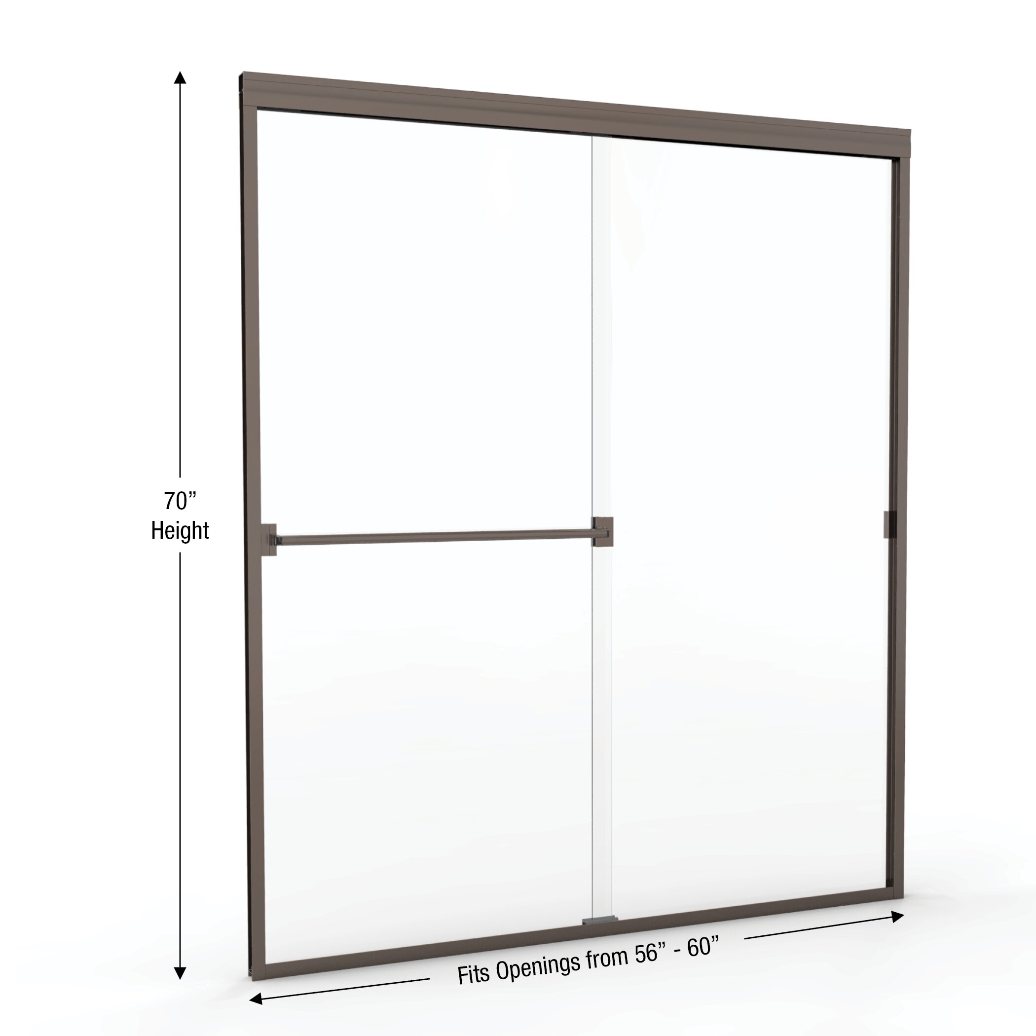 Basco Classic 70 X 60 Frameless Bypass Sliding Shower Door And Reviews