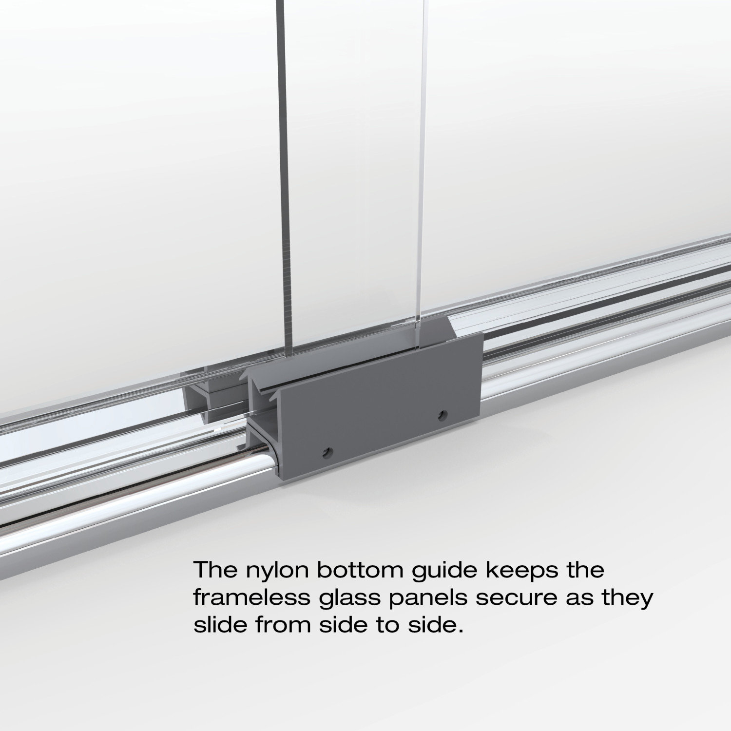 Basco Classic 65.5" x 40" Frameless Bypass Sliding Shower Door