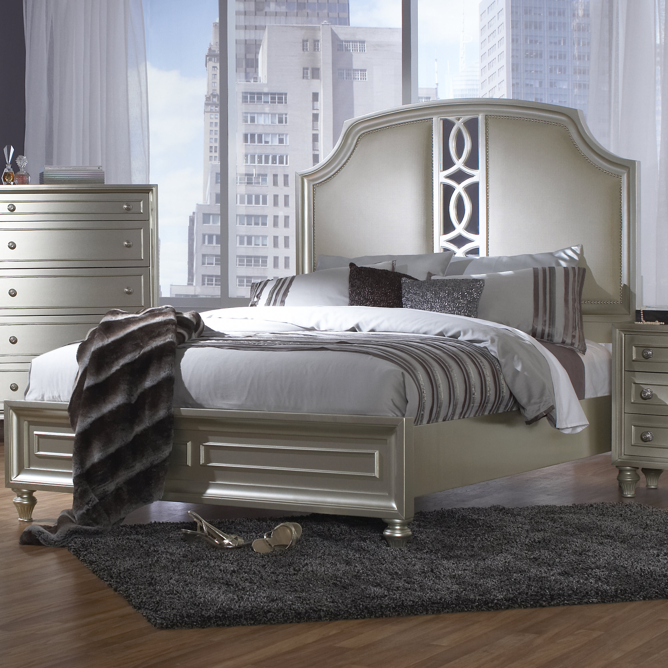 Avalon Furniture Regency Park Upholstered Platform Bed & Reviews Wayfair