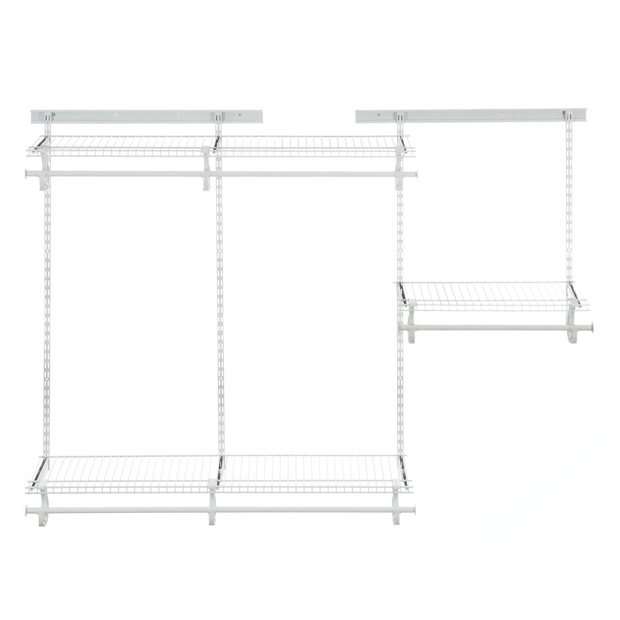 ClosetMaid ShelfTrack 48" 72" Wide Adjustable Closet System & Reviews