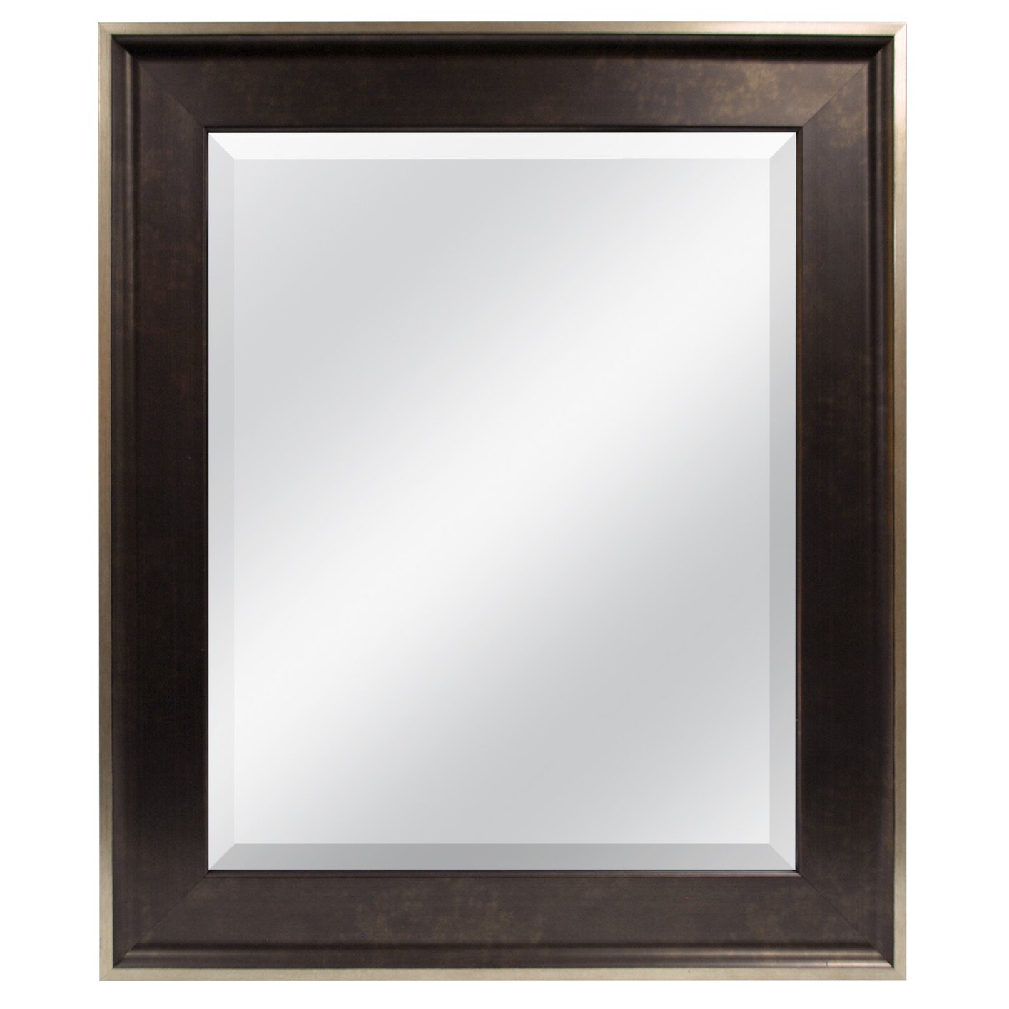 MCSIndustries Two-Tone Champagne/Bronze Slope Beveled Mirror & Reviews ...