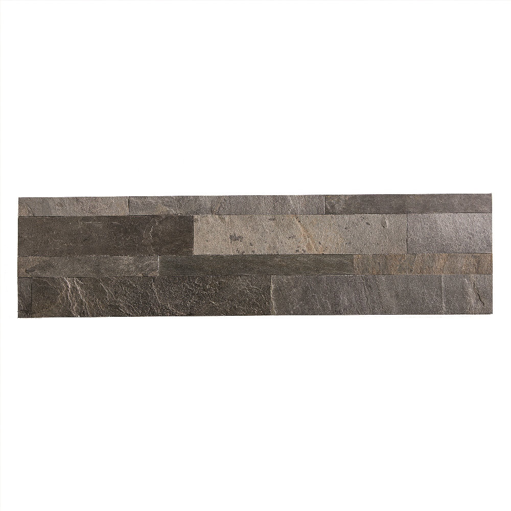 Aspect 6" x 24" Natural Stone Peel & Stick Mosaic Tile in Iron Slate Wayfair