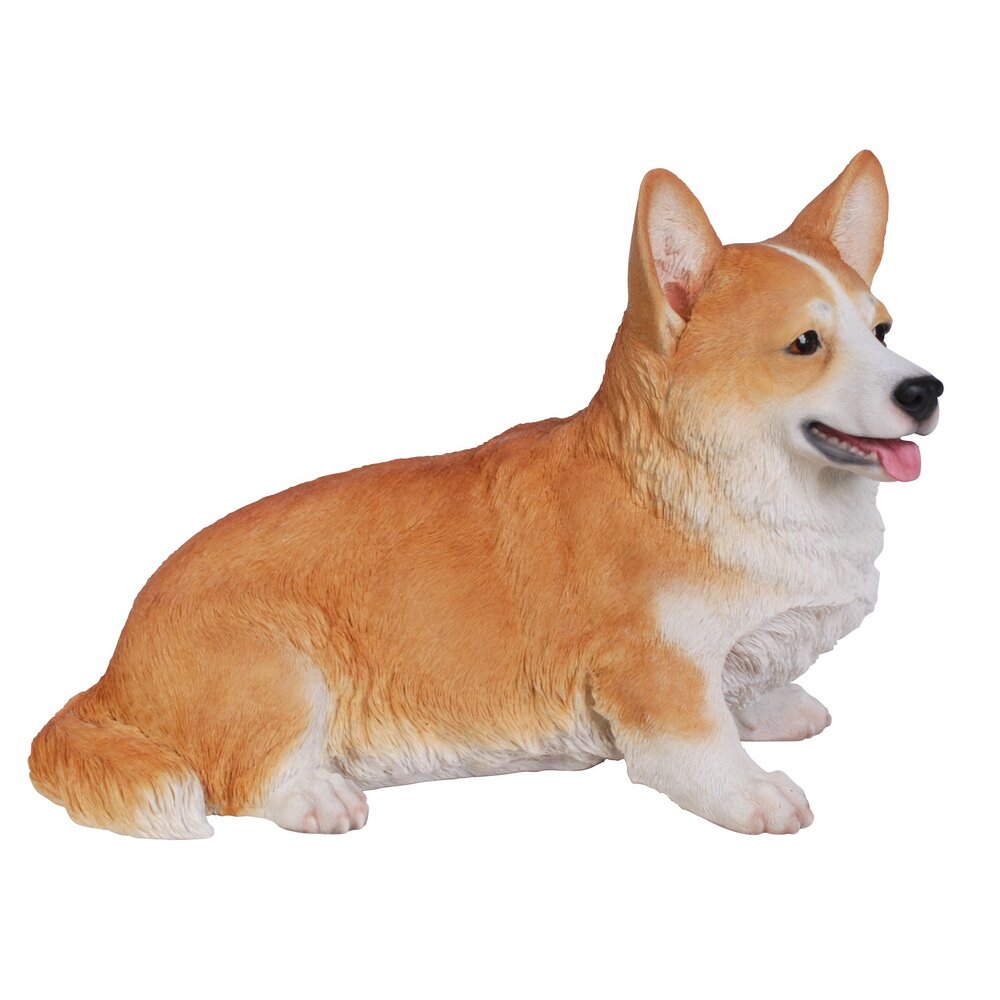 outdoor corgi statue