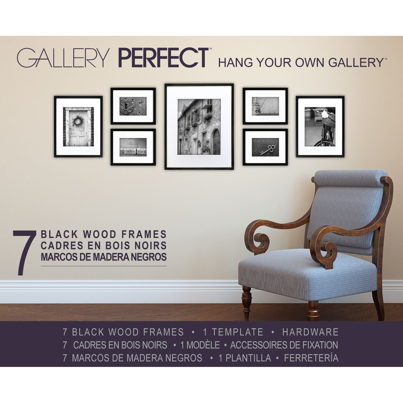 NielsenBainbridge 7 Piece Wood Matted Picture Frame Set & Reviews Wayfair