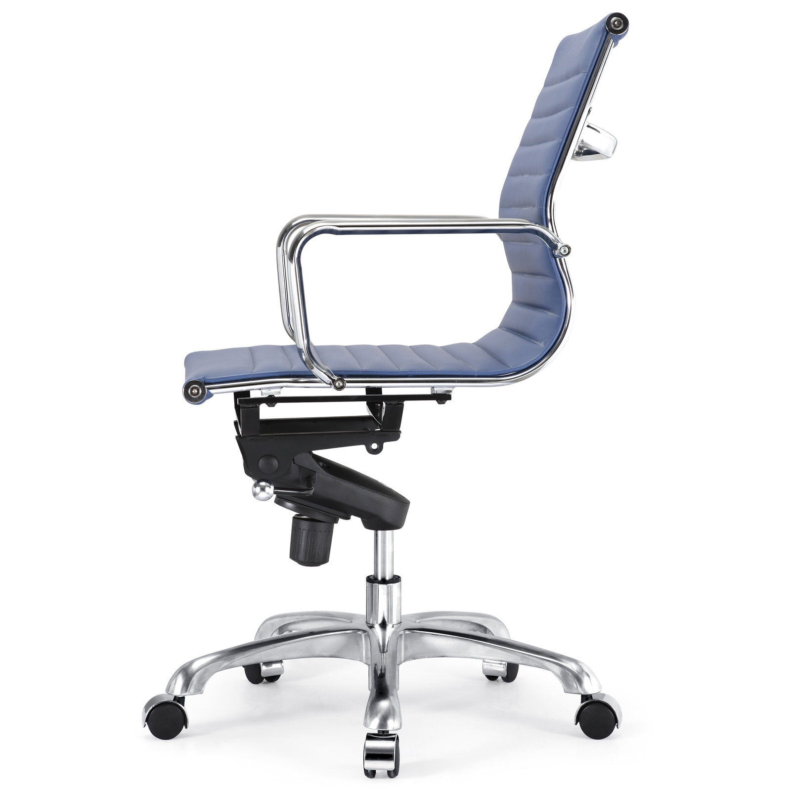 Meelano MidBack Vegan Leather Executive Managerial Chair with Arms