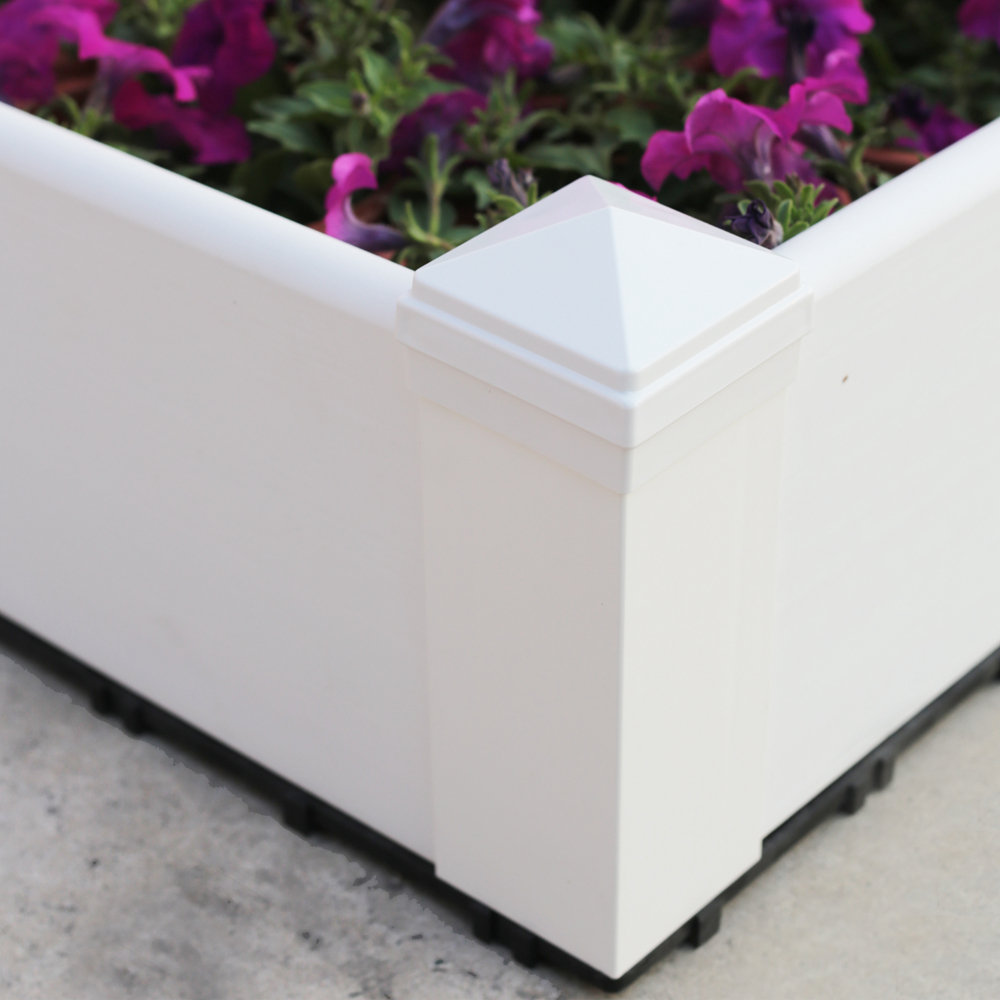 NewTechWood Composite Lumber Square Patio Raised Garden Planter Box & Reviews Wayfair.ca