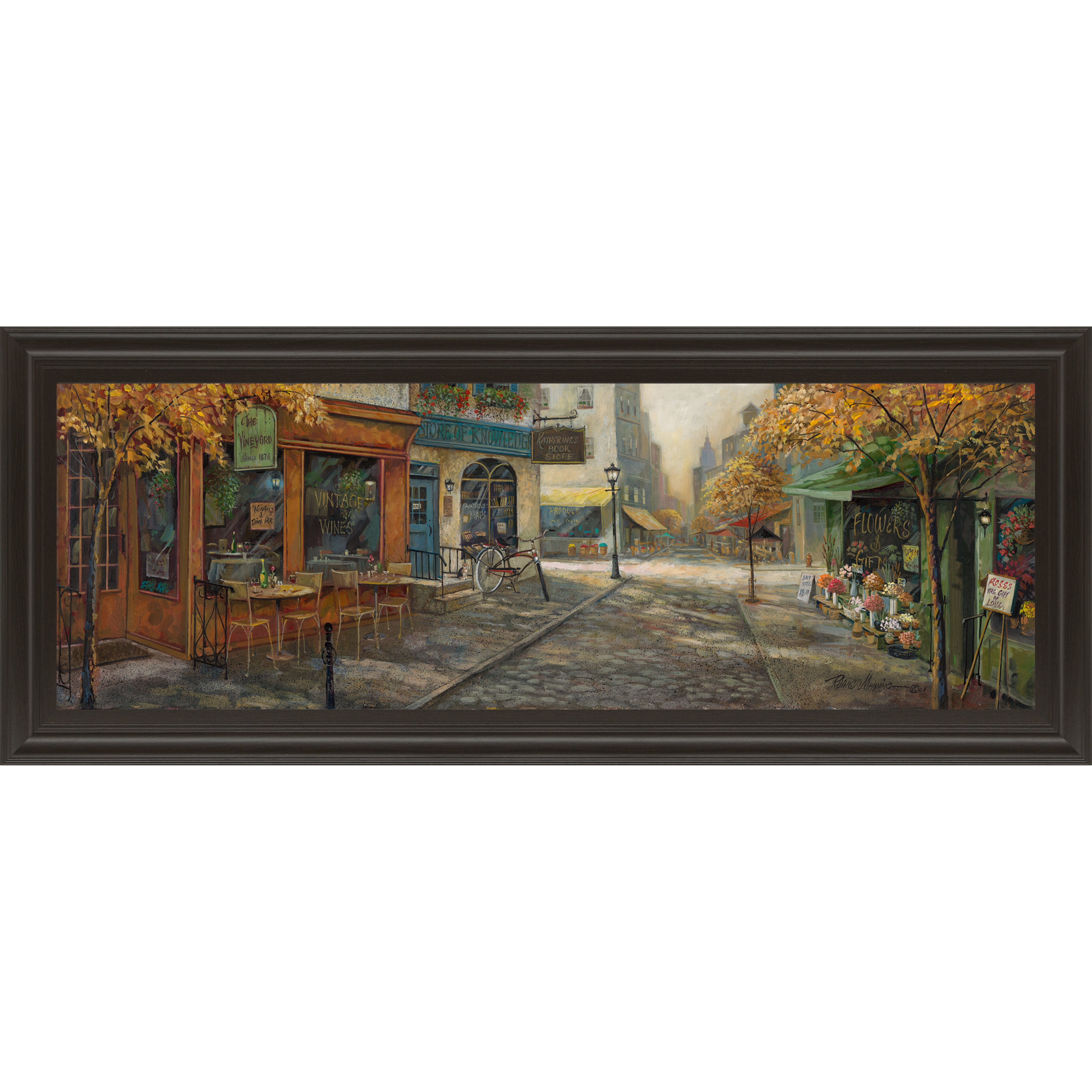 ClassyArtWholesalers Quaint City Nostalgia by Ruane Manning Framed ...