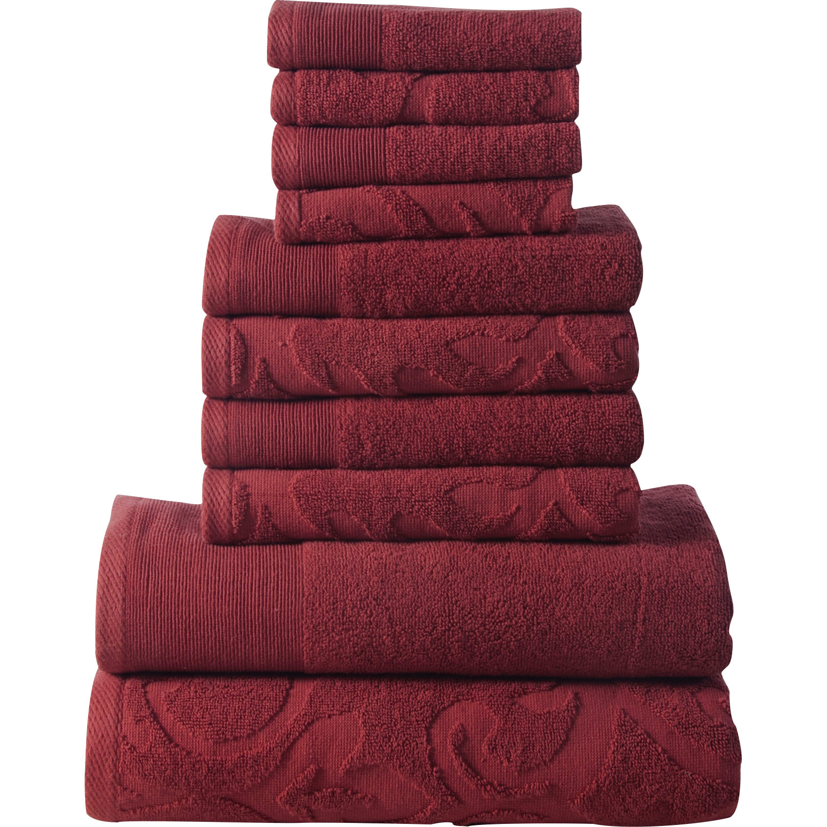 Affinity Linens Elegance Spa 10 Piece Towel Set & Reviews Wayfair