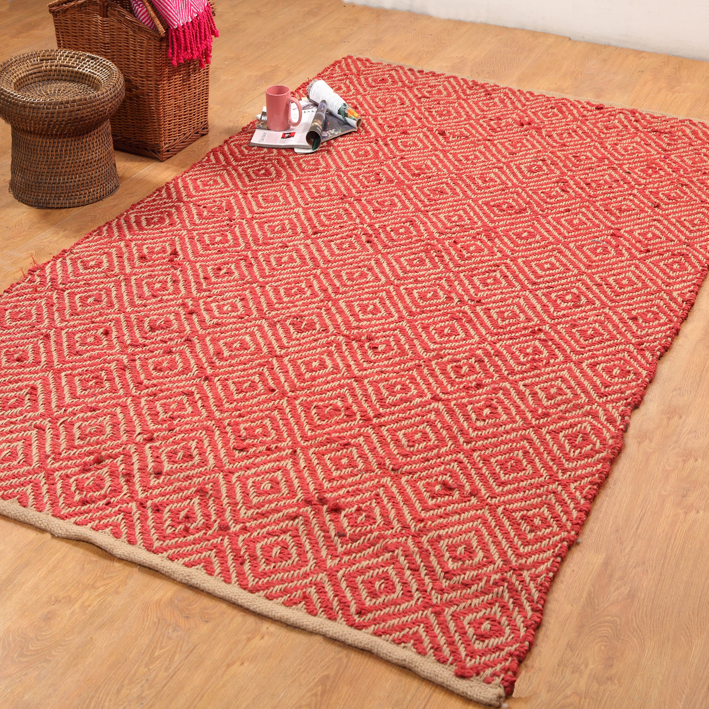 Affinity Linens HandWoven Red Area Rug Wayfair