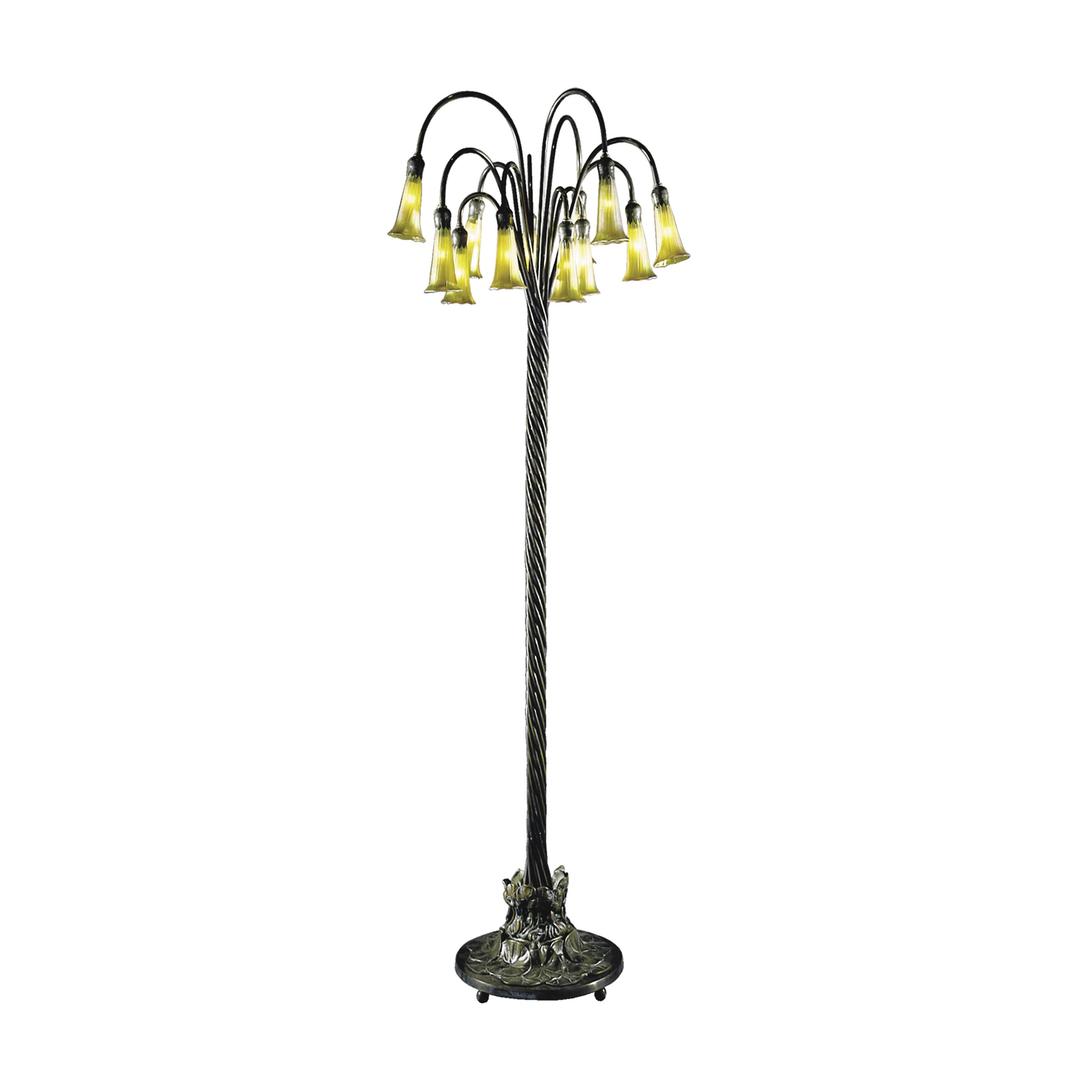 Dale Tiffany Lily 63" Arched Floor Lamp | Wayfair