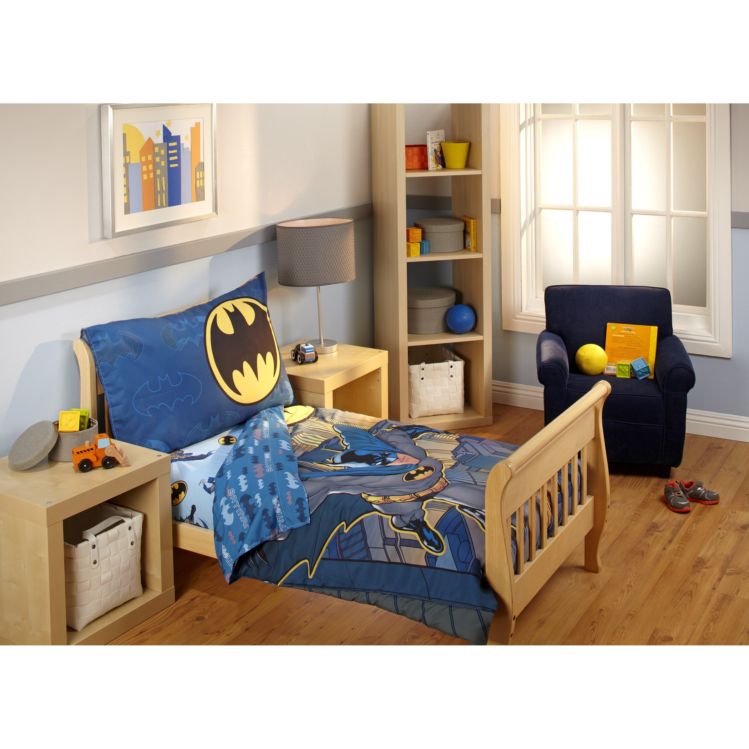 Batman 4 Piece Toddler Bedding Set & Reviews | Wayfair